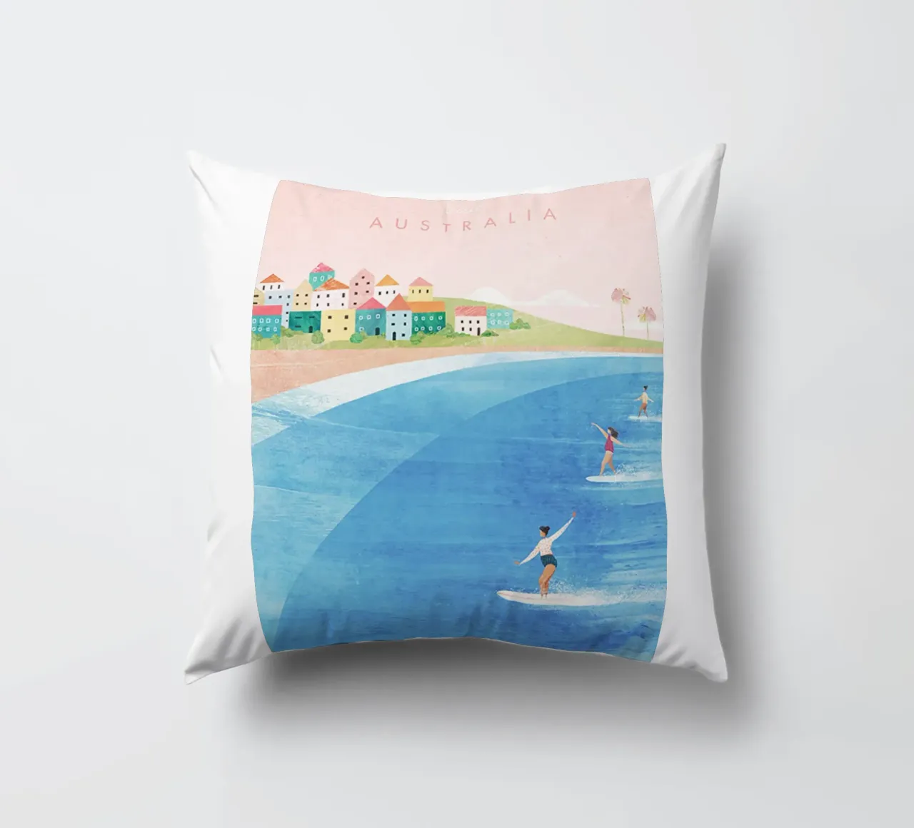 le donne fanno surf cuscino da damon store