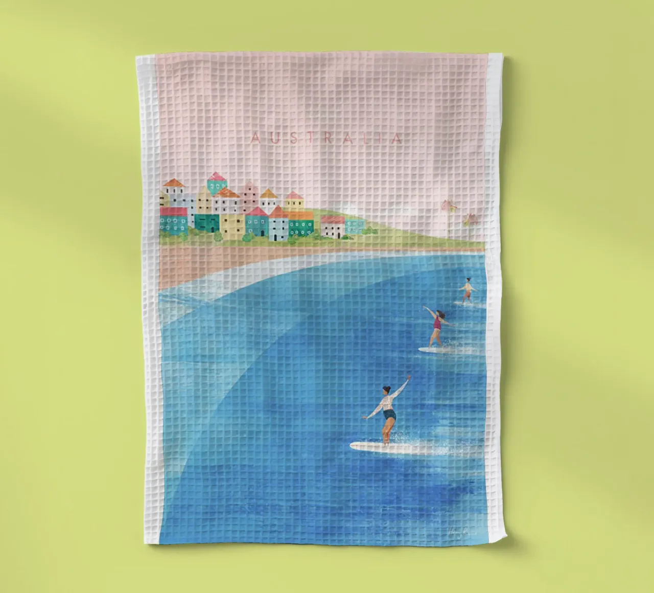 le donne fanno surf canovaccio da cucina da damon store