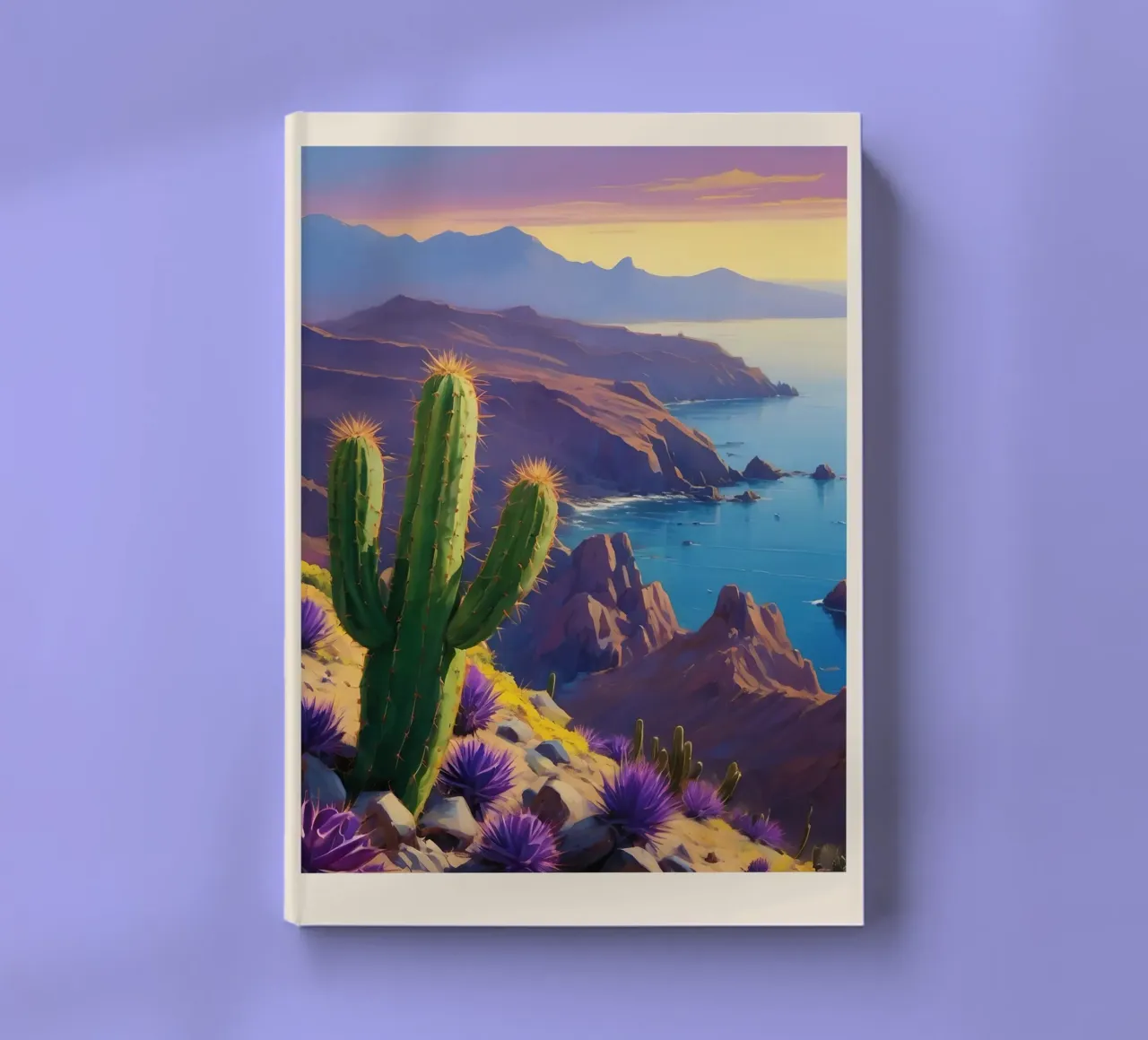 Sunset Over the Cliffs notebook by Indigo Rain