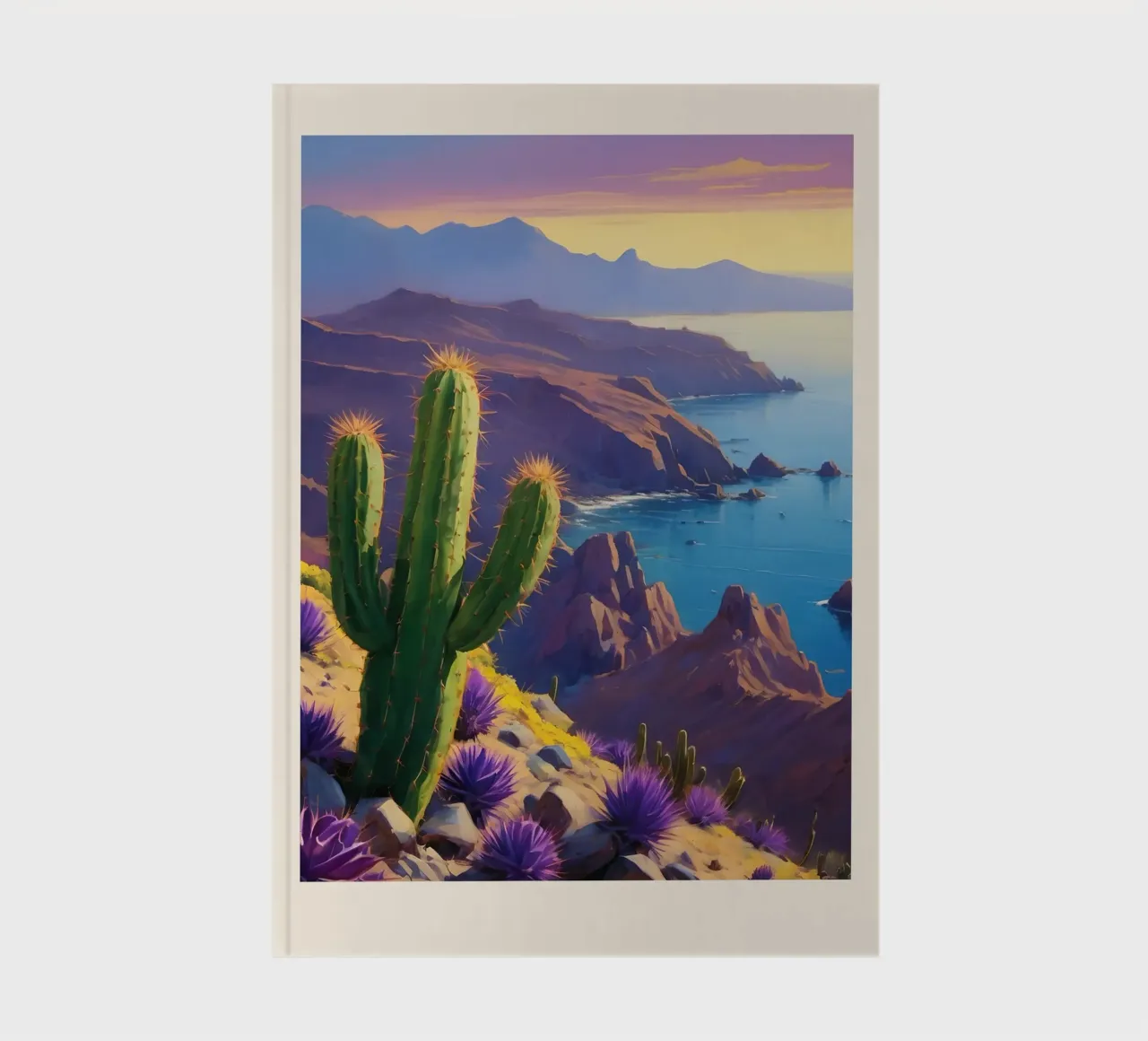 Sunset Over the Cliffs notebook by Indigo Rain