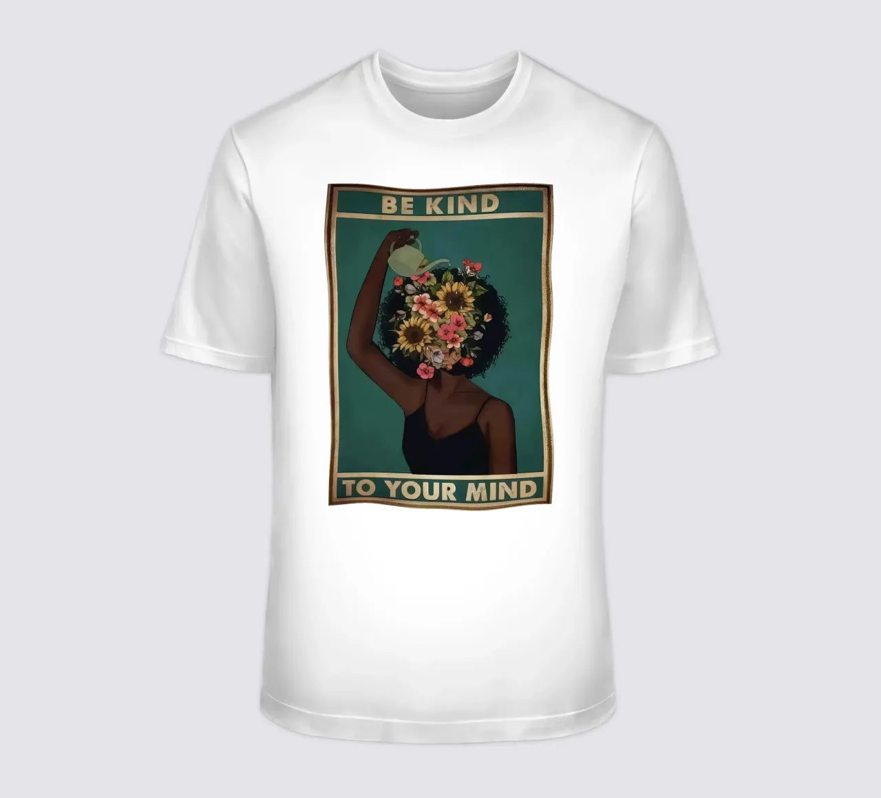 Ragazza Fiore secco Sii gentile con la tua mente t-shirt da hibbs ronniee