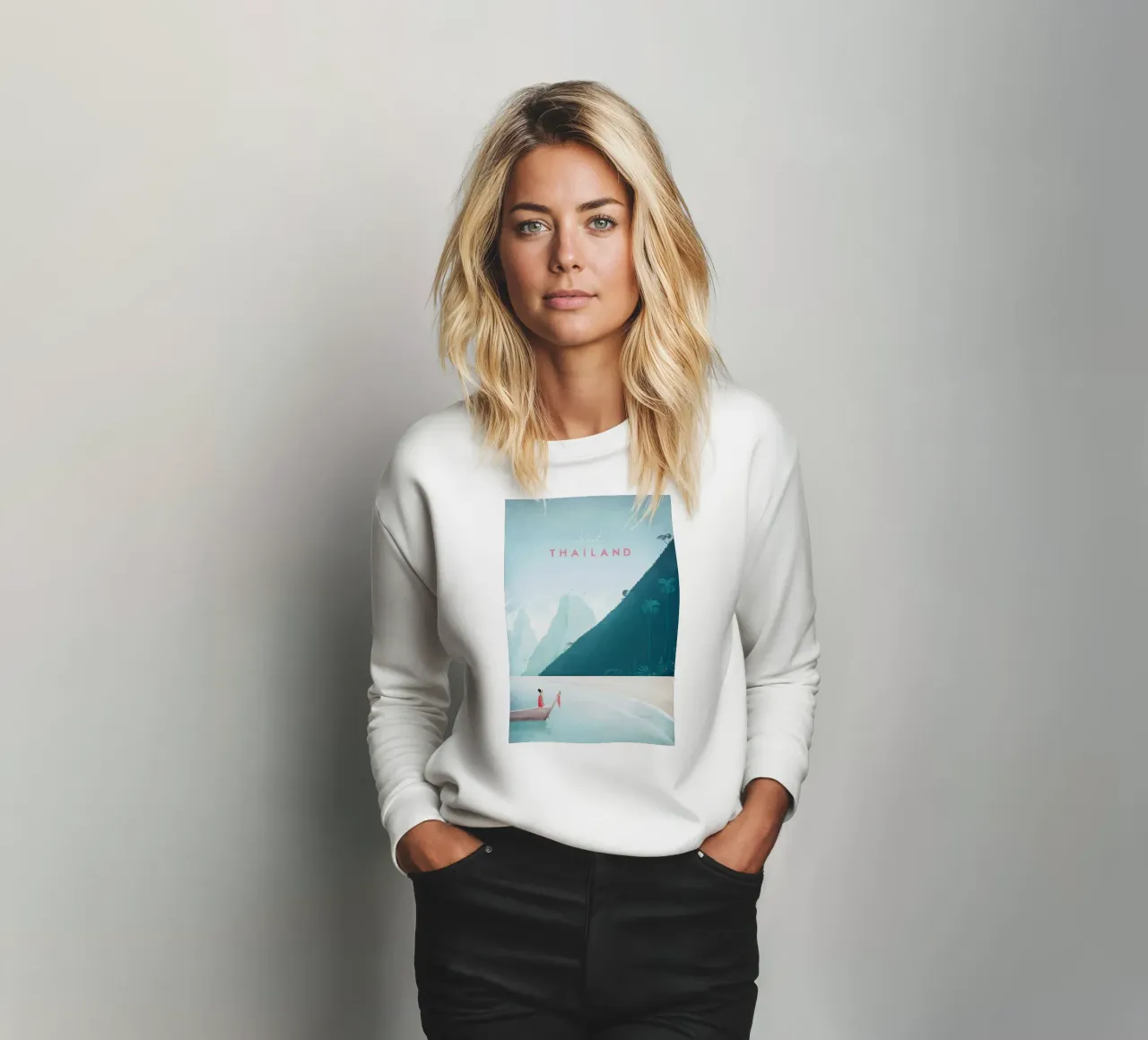 donna in vacanza da sola felpa da damon store