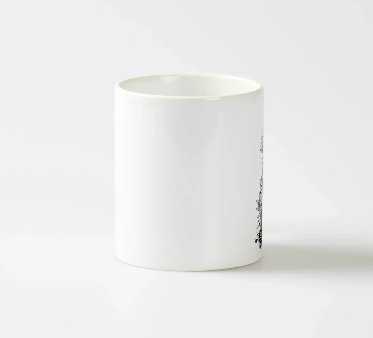 Istinto animale Illustrazione monocromatica tazza in ceramica da Cute