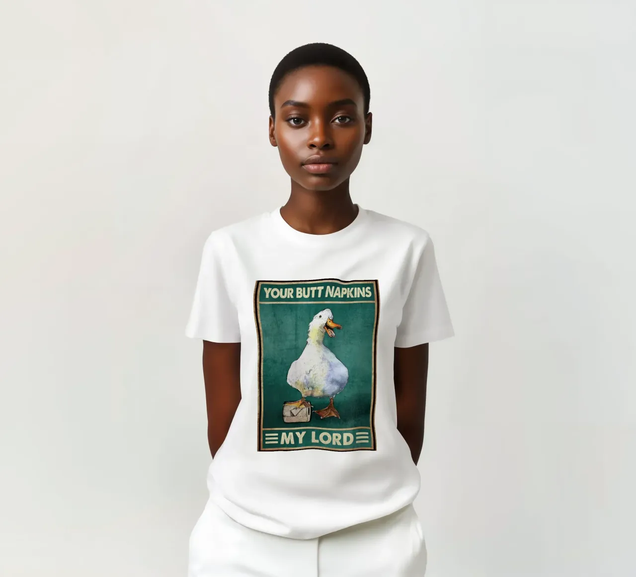 L'anatra e il rotolo di carta igienica t-shirt da hibbs ronniee