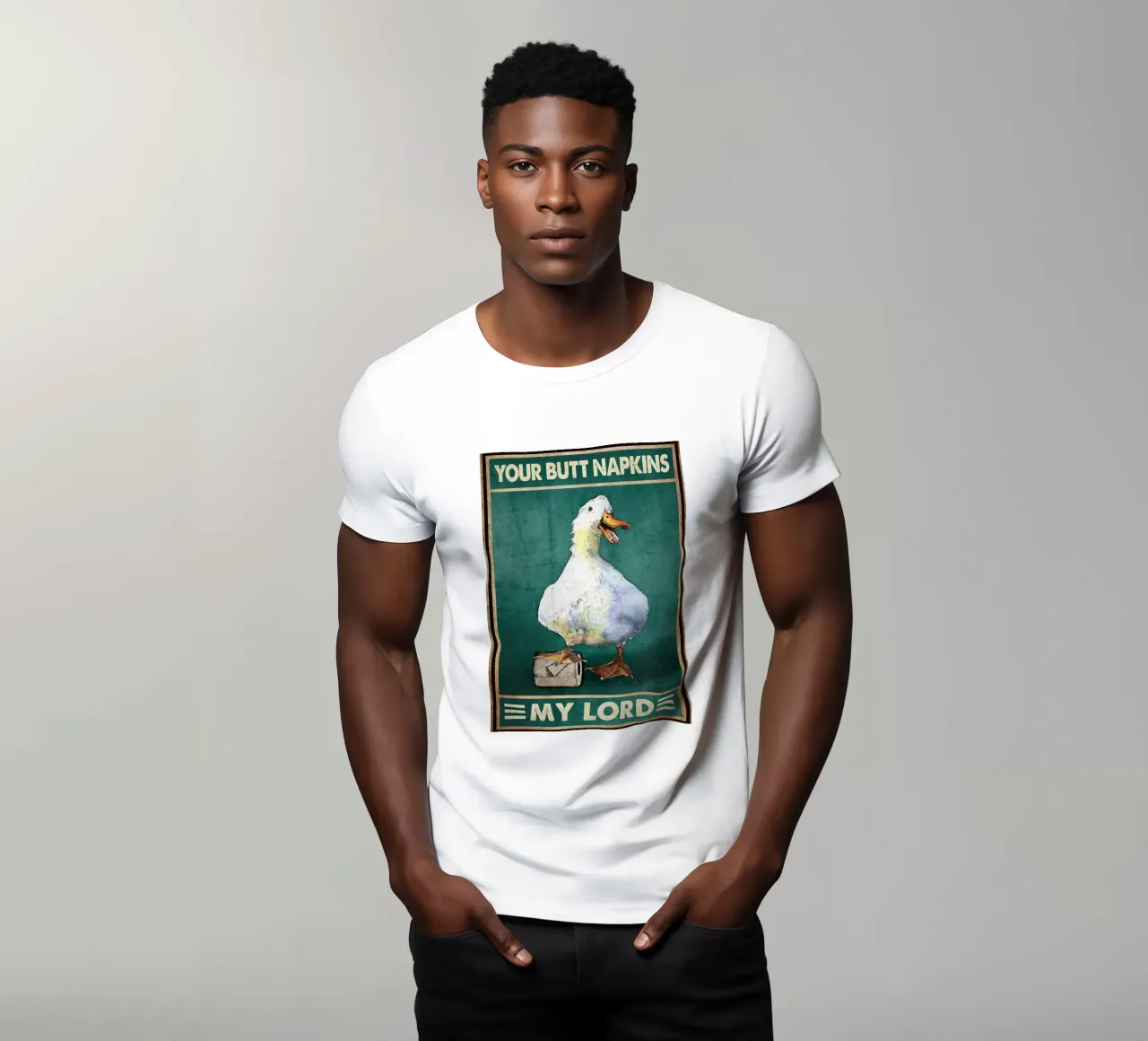 L'anatra e il rotolo di carta igienica t-shirt da hibbs ronniee