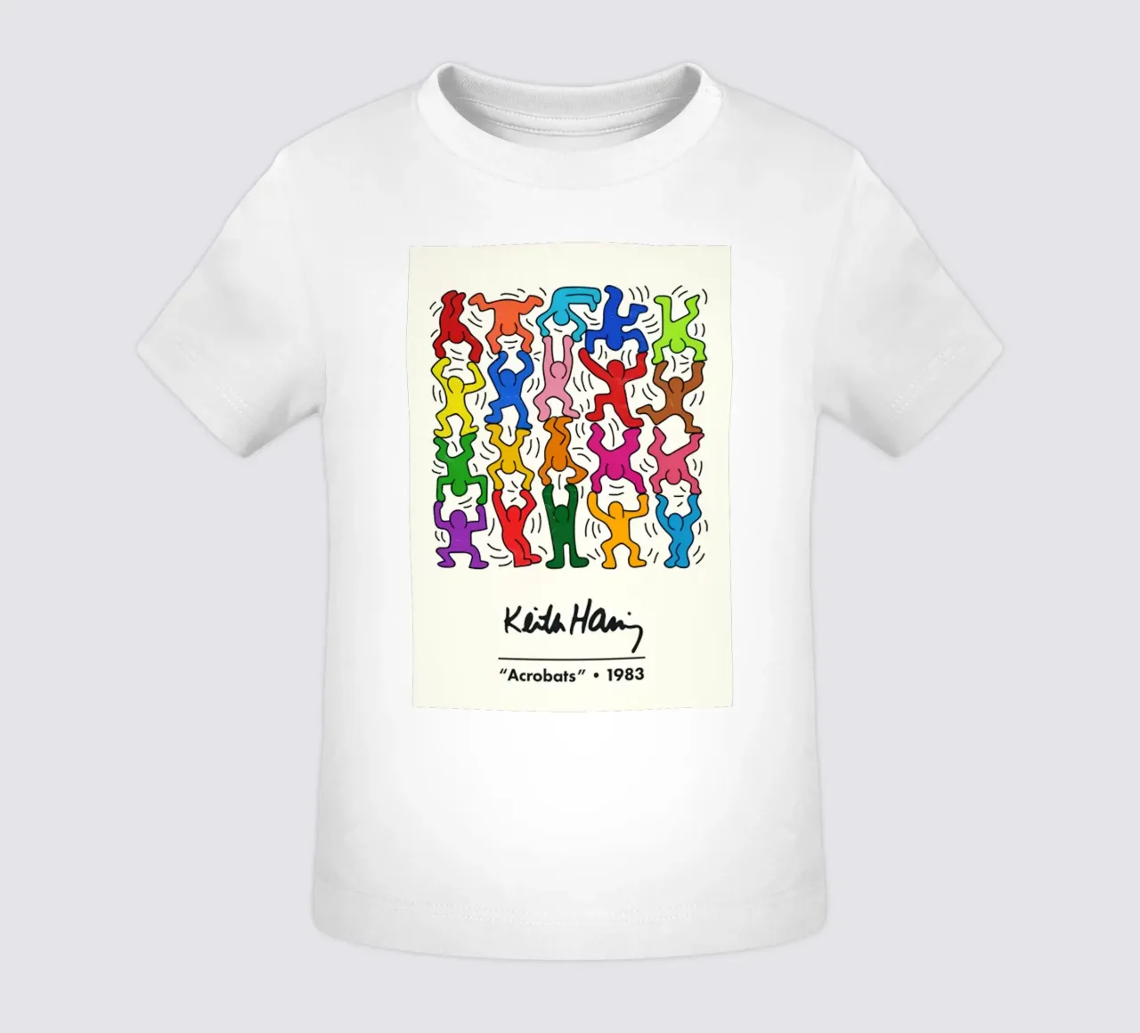 Acrobati di Keith Haring maglietta neonato da edward shop