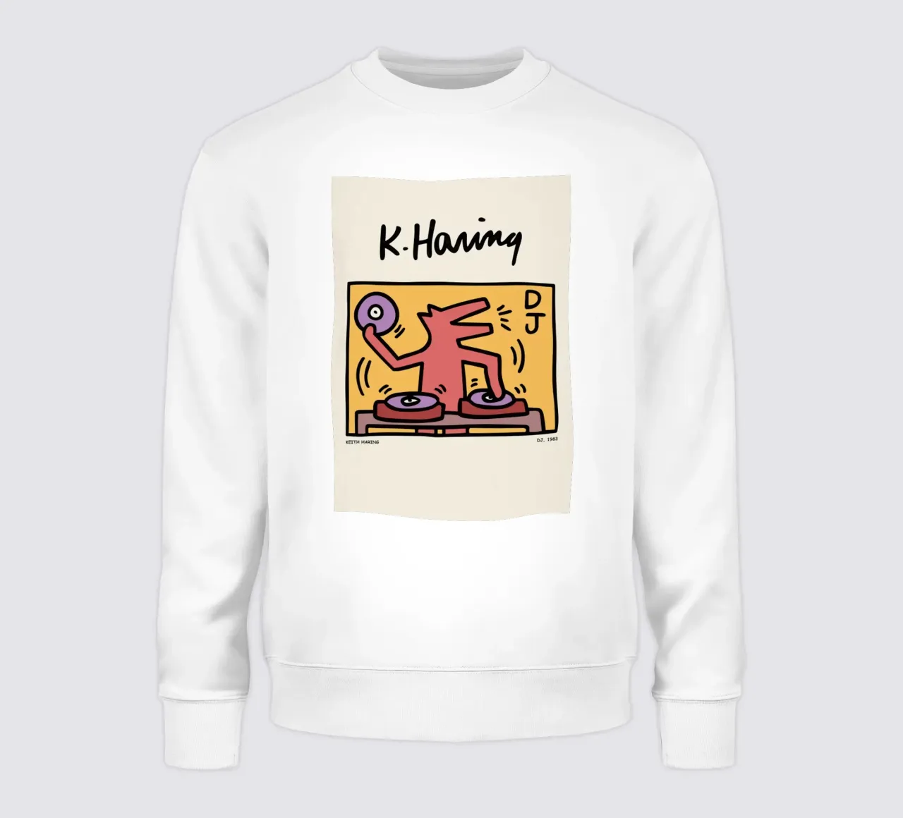 Keith Haring DJ.1983 sudadera de edward shop