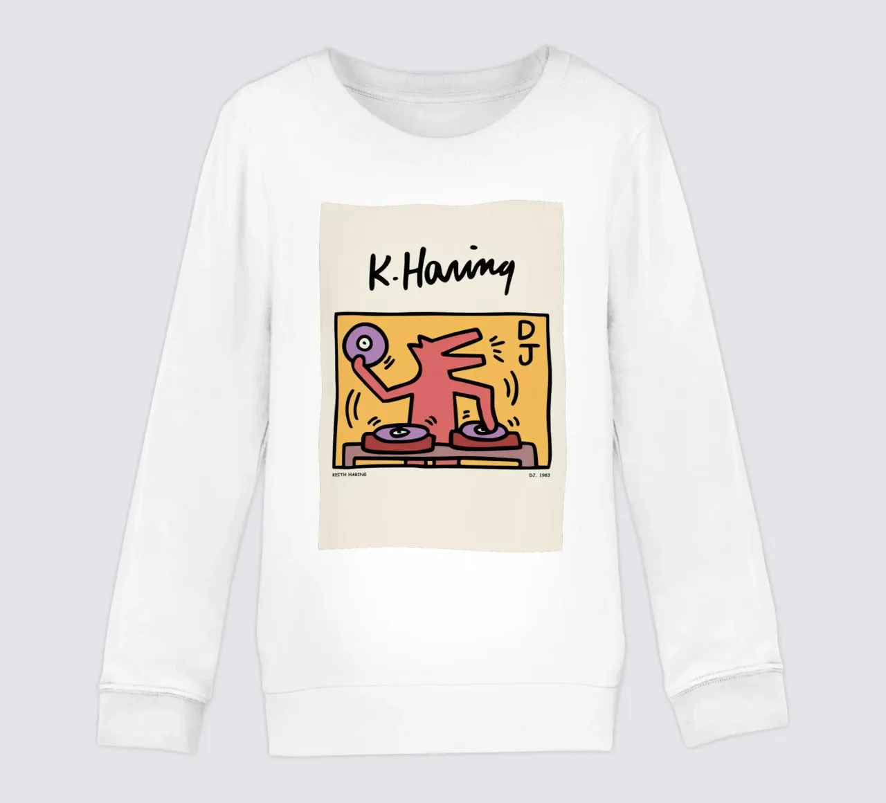 Keith Haring DJ.1983 felpa bambino da edward shop