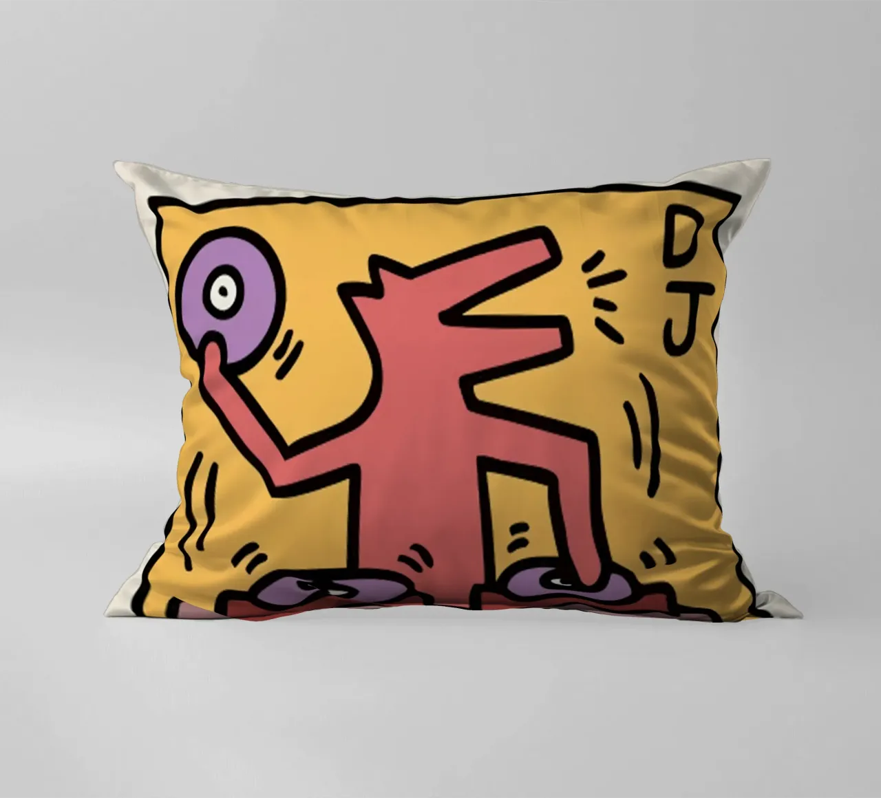 Keith Haring DJ.1983 cuscino da edward shop