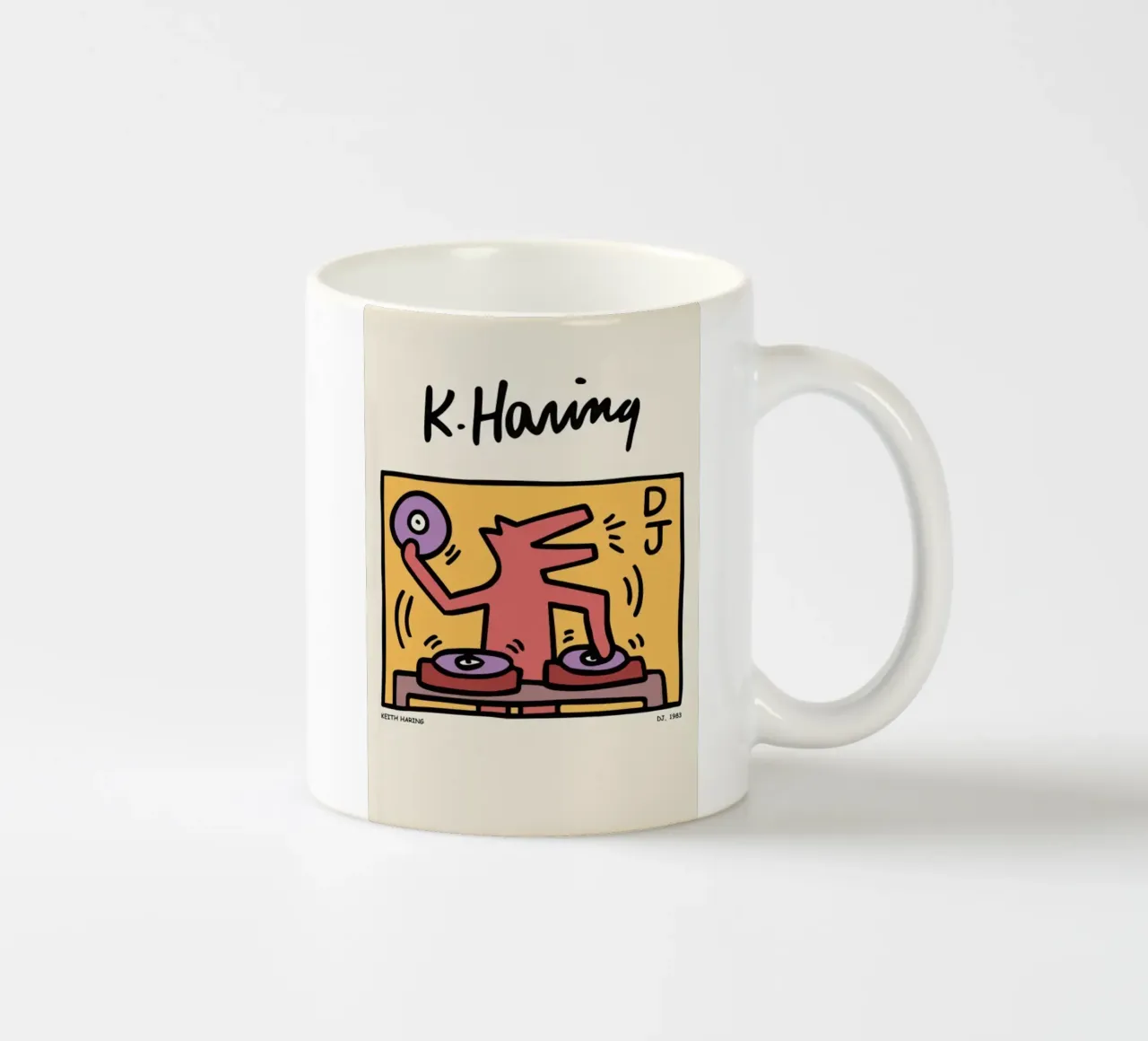 Keith Haring DJ.1983 tazza in ceramica da edward shop