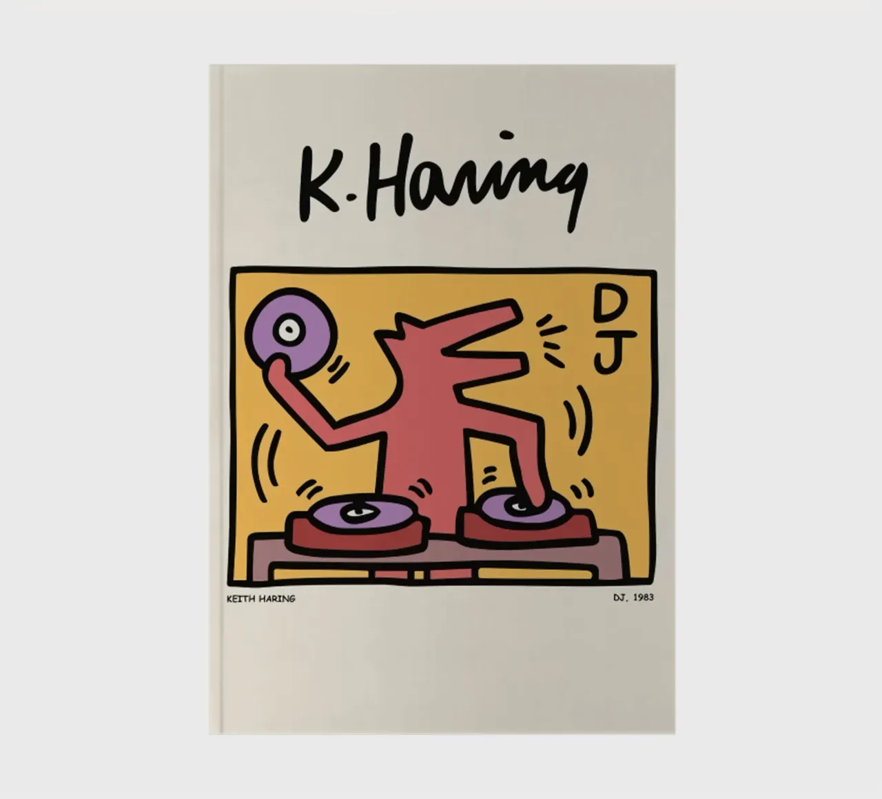 Keith Haring DJ.1983 notebook by edward shop