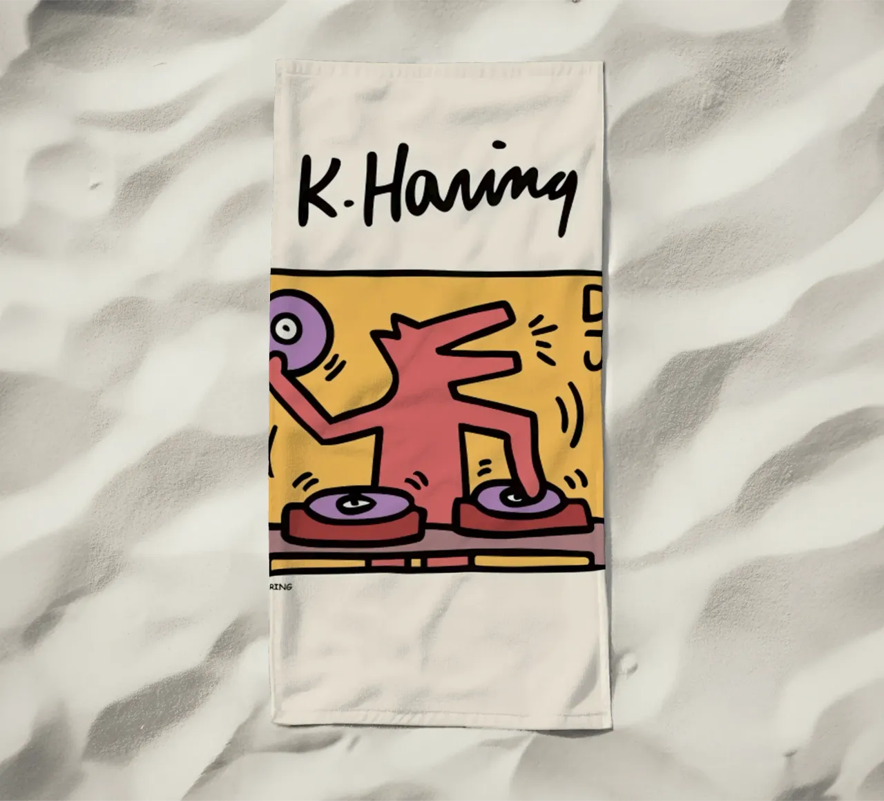 Keith Haring DJ.1983 telo mare da edward shop