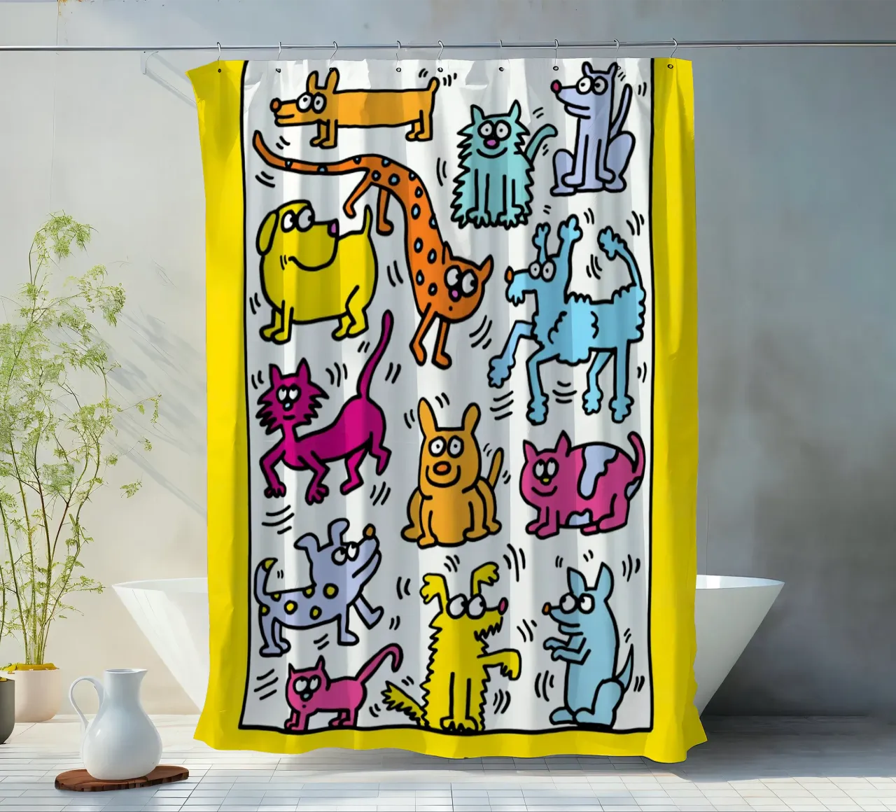 La Humane Society della Contea di Broward 1987 tenda da doccia da edward shop
