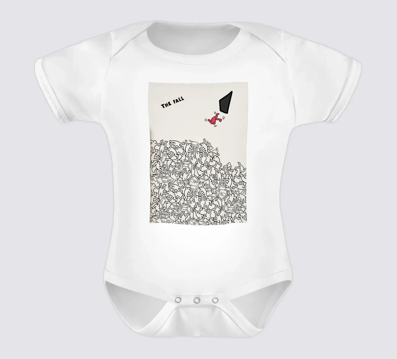 Keith Haring THE FALL Kurzarm Babybody von edward shop