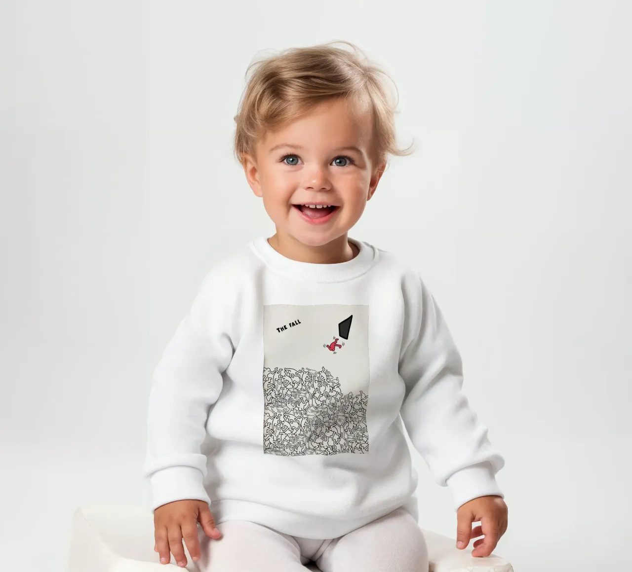 Keith Haring LA CADUTA felpa neonato da edward shop