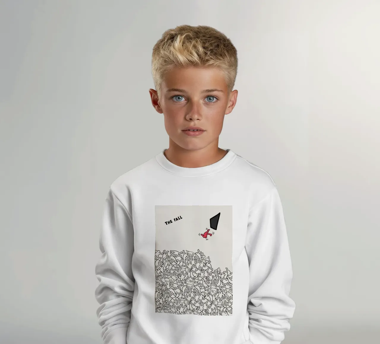 Keith Haring LA CADUTA felpa bambino da edward shop