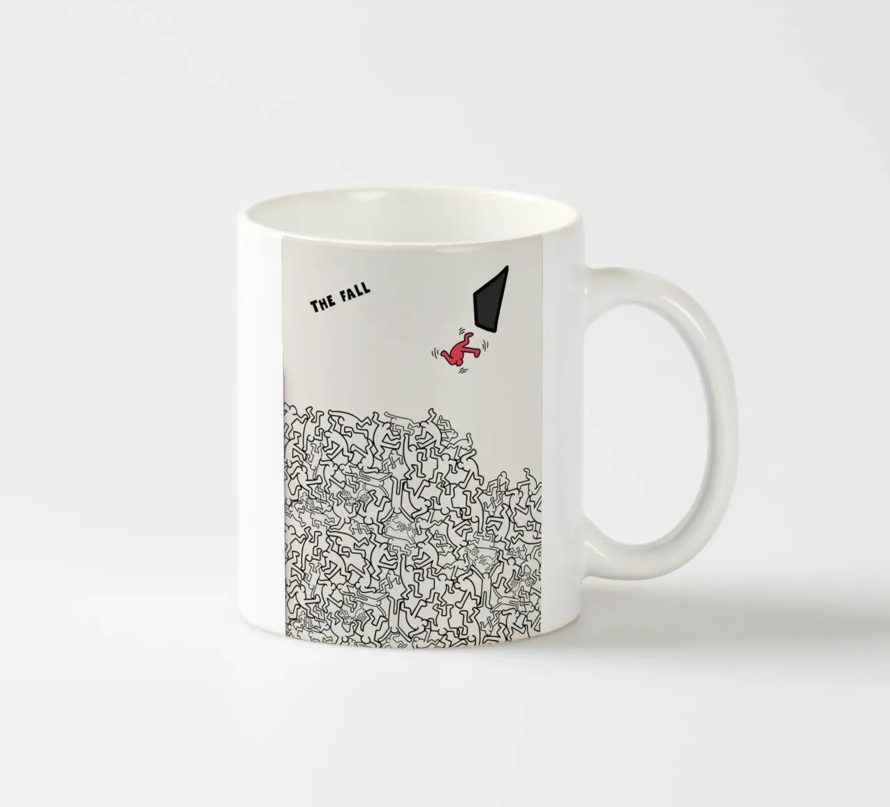 Keith Haring LA CADUTA tazza in ceramica da edward shop