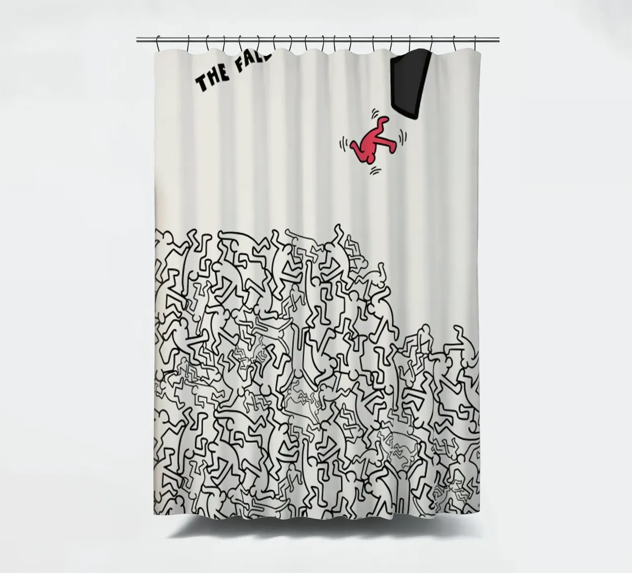 Keith Haring THE FALL Duschvorhang von edward shop