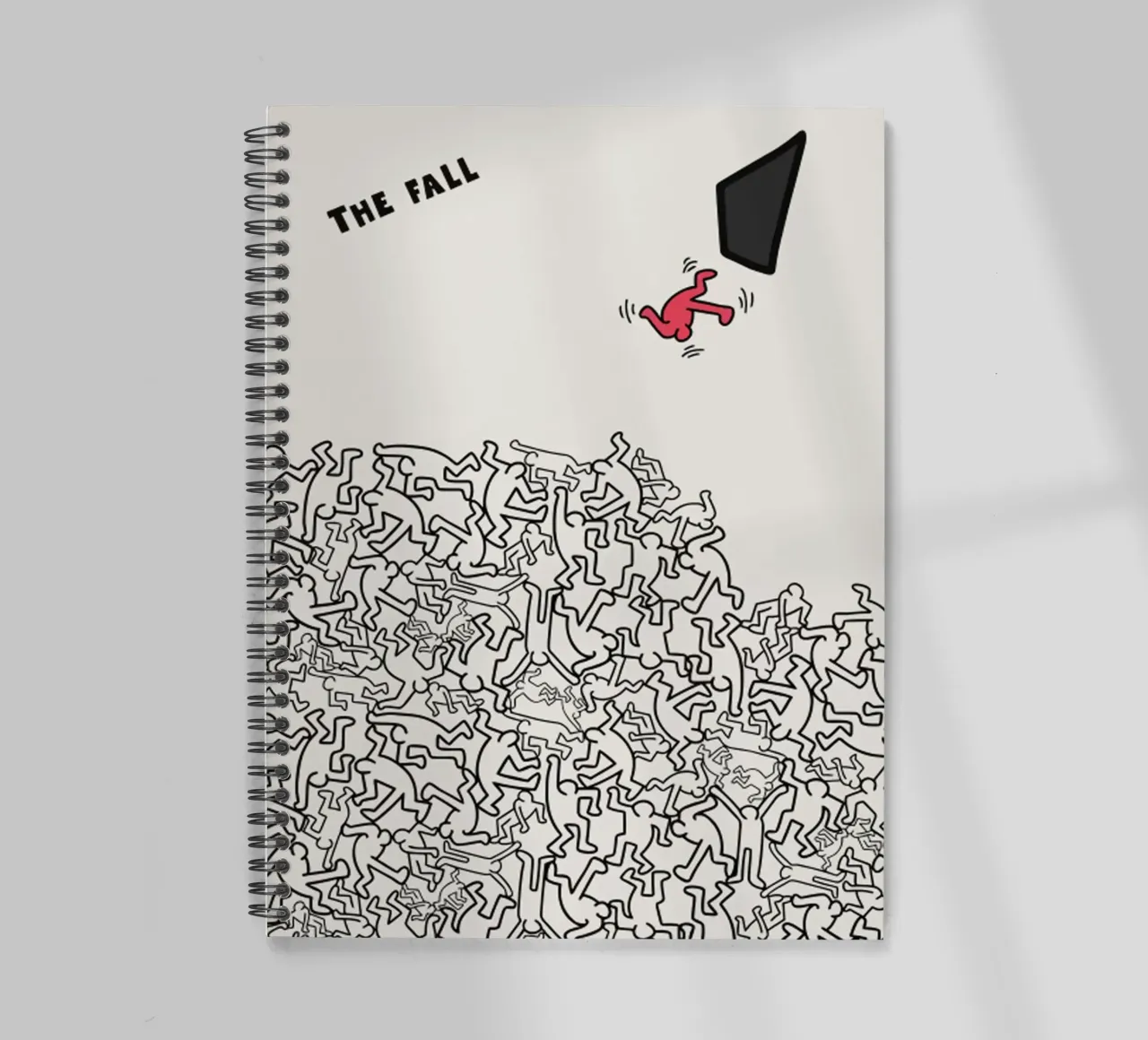 Keith Haring THE FALL spiral notebook by edward shop