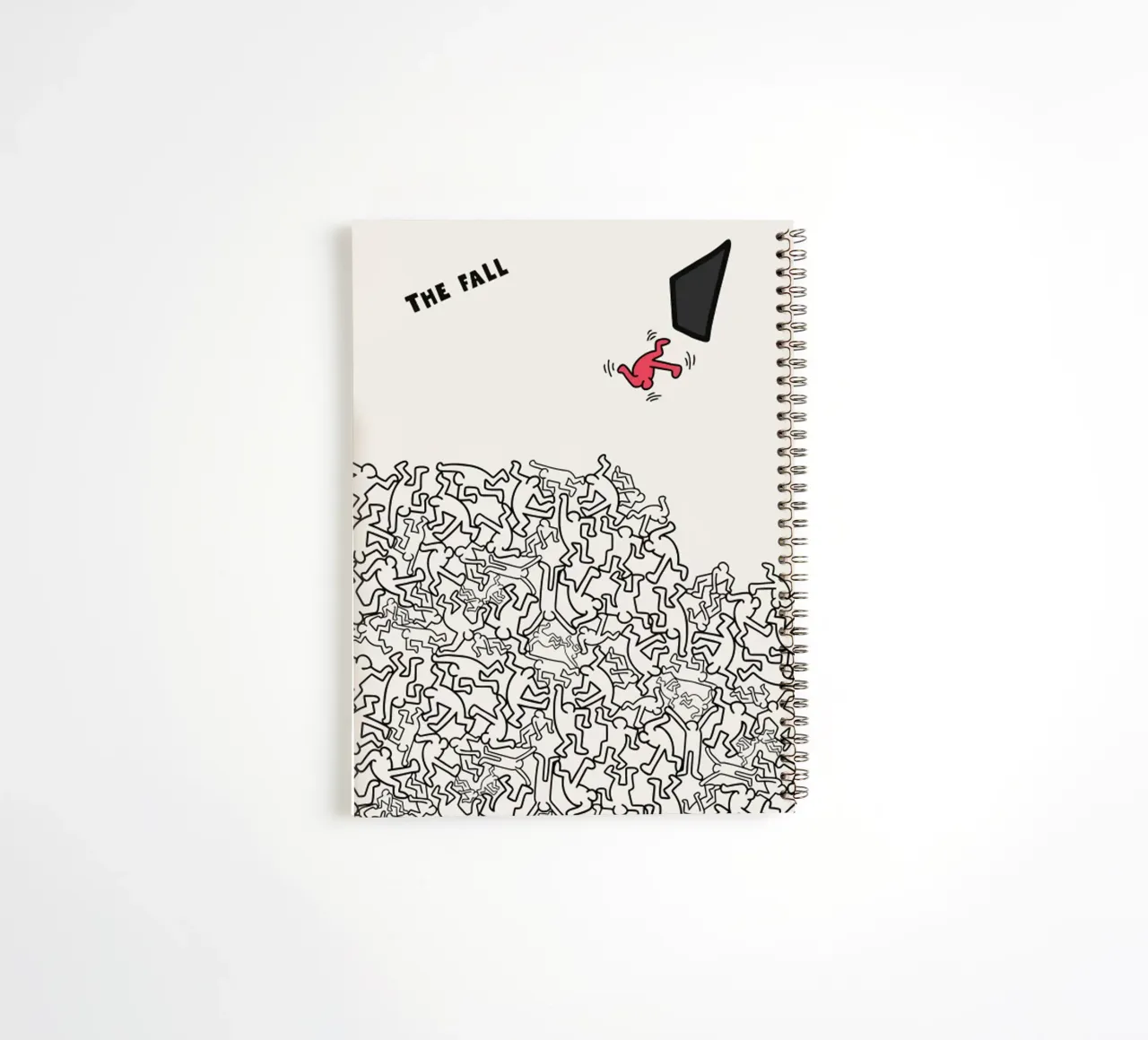 Keith Haring THE FALL spiral notebook by edward shop