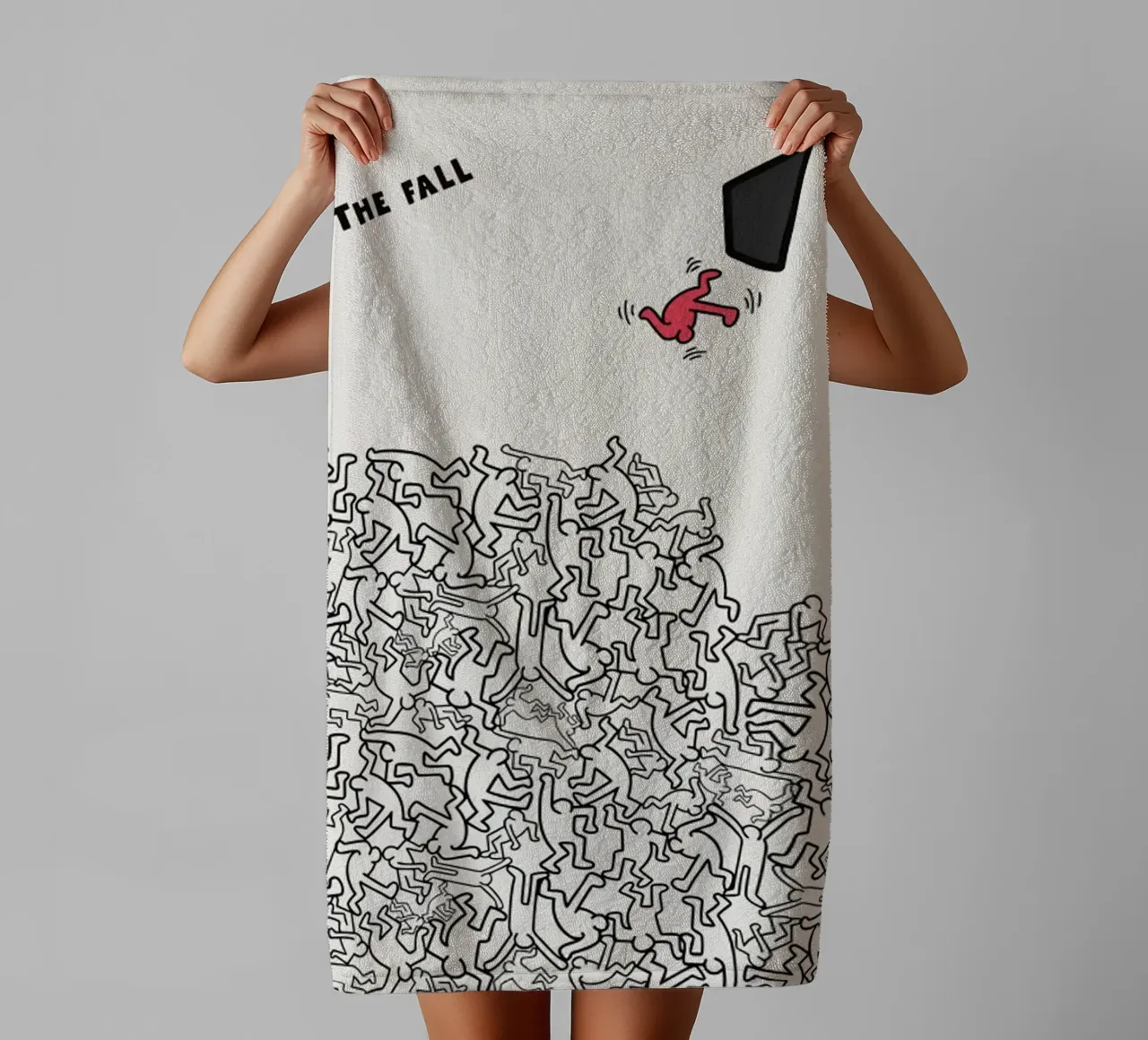 Keith Haring THE FALL Handtuch von edward shop