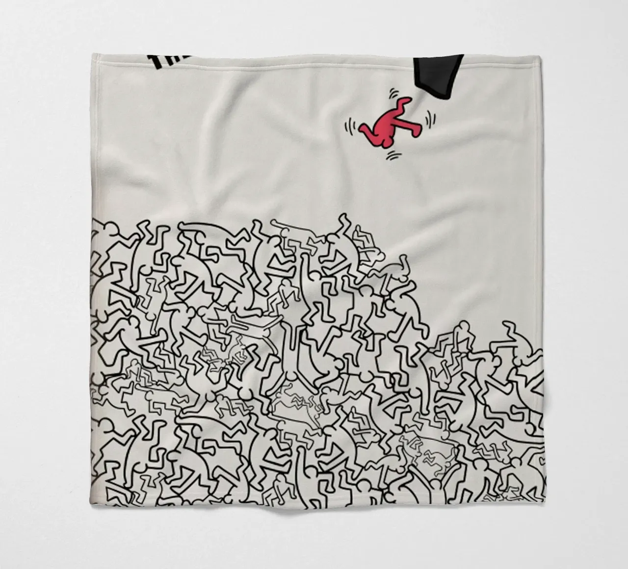 Keith Haring THE FALL Fleecedecke von edward shop
