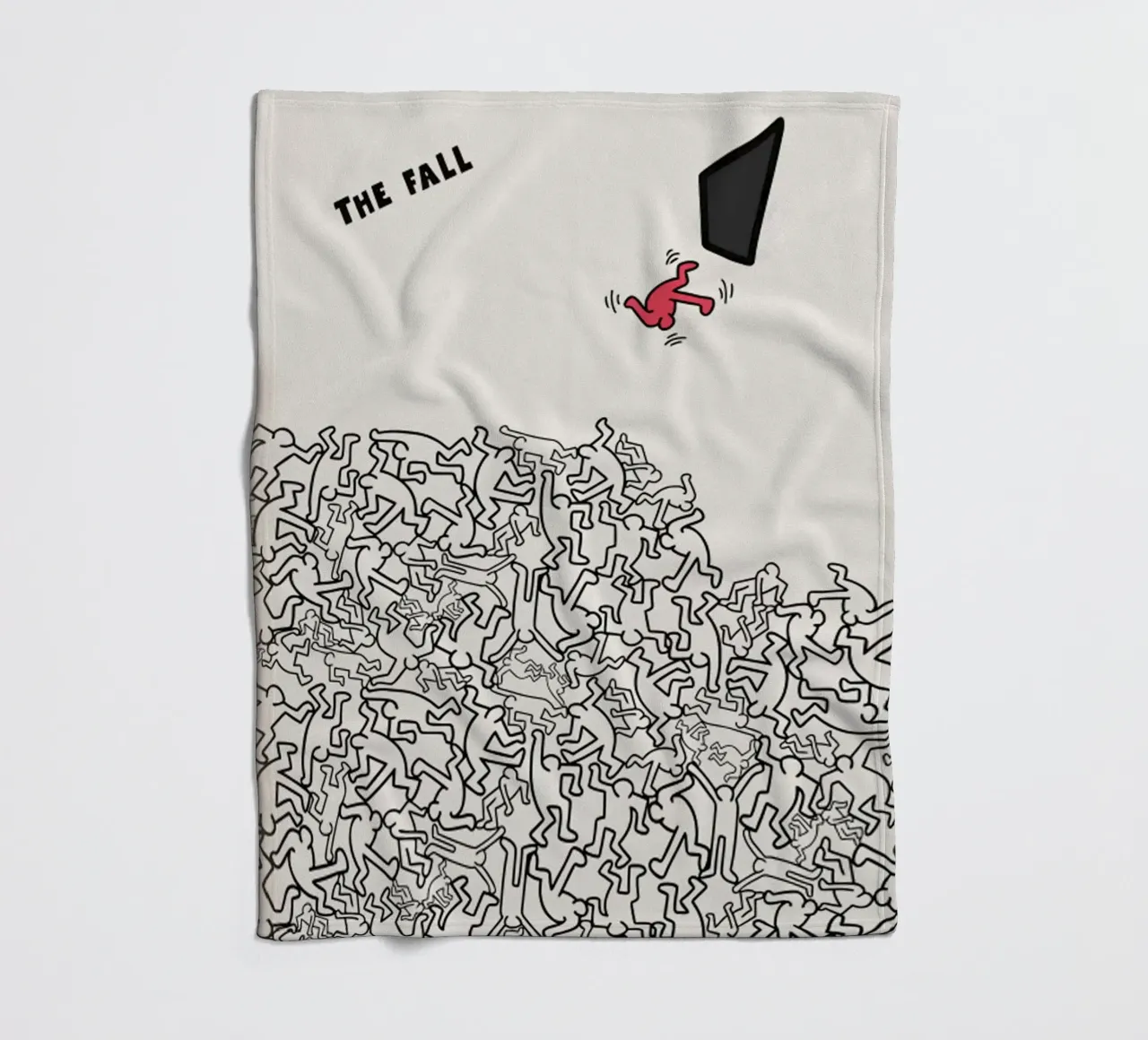 Keith Haring THE FALL Fleecedecke von edward shop