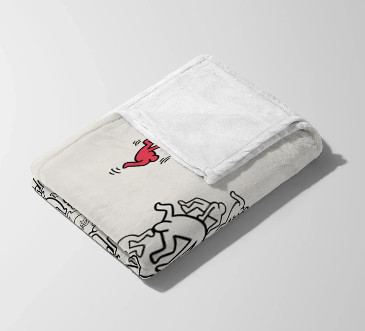 Keith Haring THE FALL Fleecedecke von edward shop