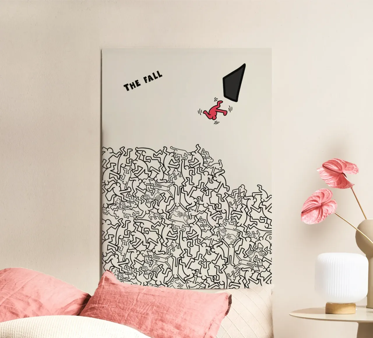 Keith Haring THE FALL Hahnemühle von edward shop