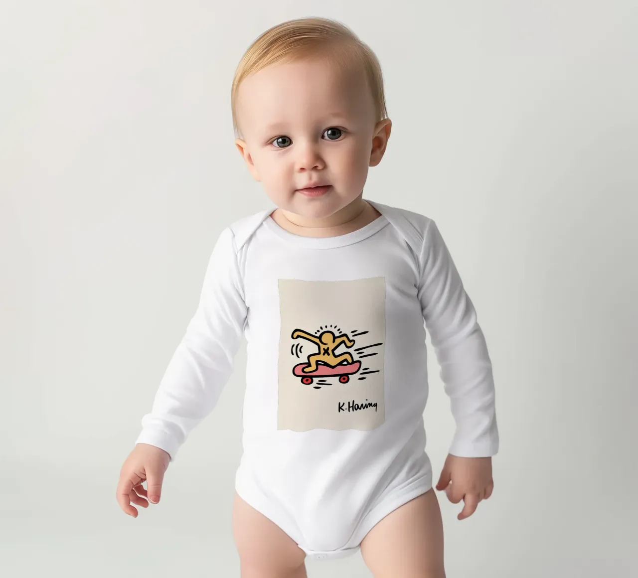 Keith Haring body neonato maniche lunghe da edward shop
