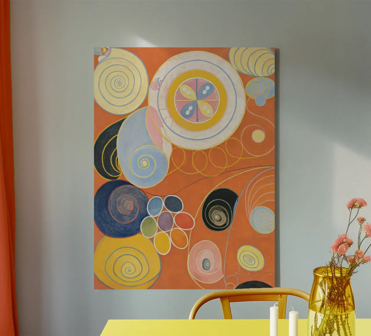 hilma af klint central motif canvas by jay romero