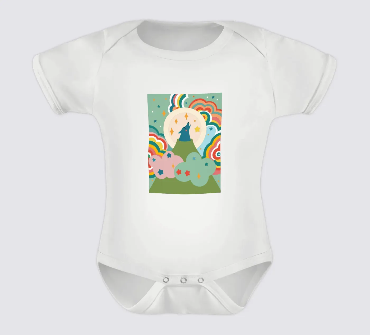 Wolf Roar body bébé de CUTE ANIMALS