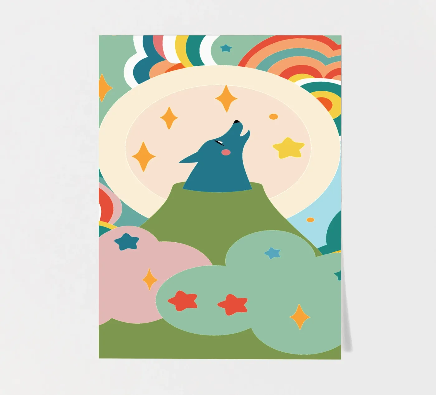 Wolf Roar sticker sheet by CUTE ANIMALS