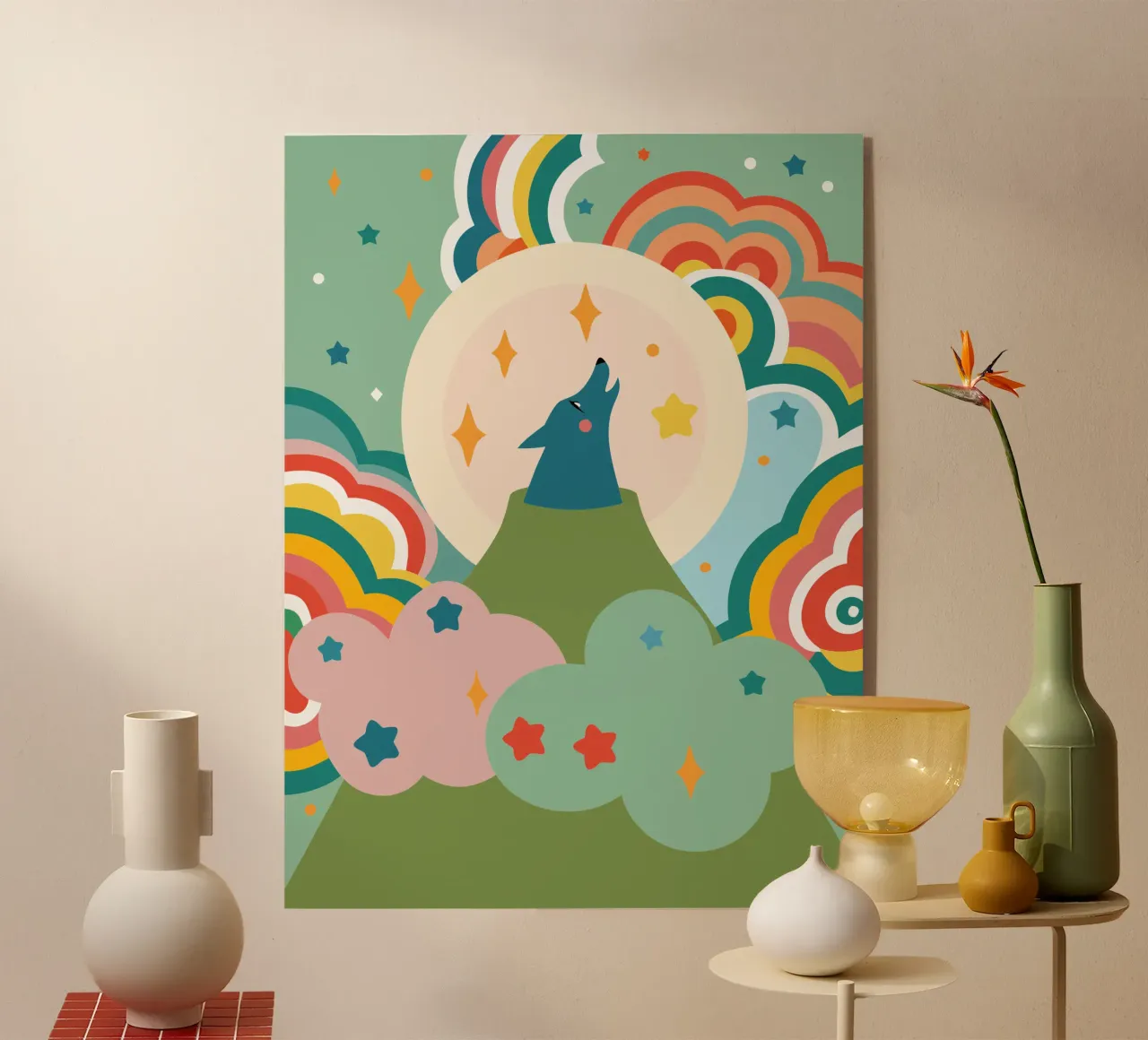 Wolf Roar plexiglass da CUTE ANIMALS