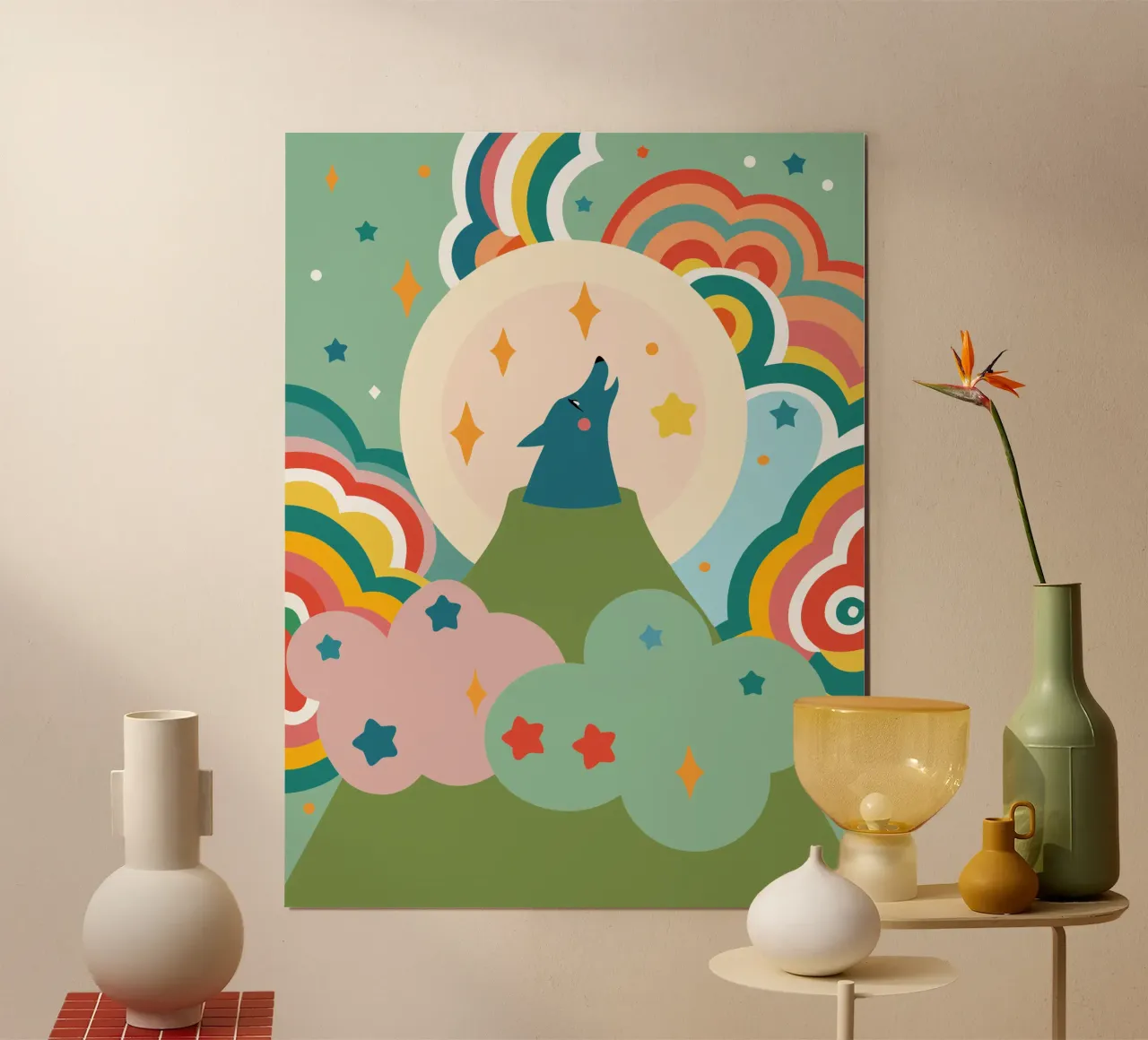 Wolf Roar poster by CUTE ANIMALS