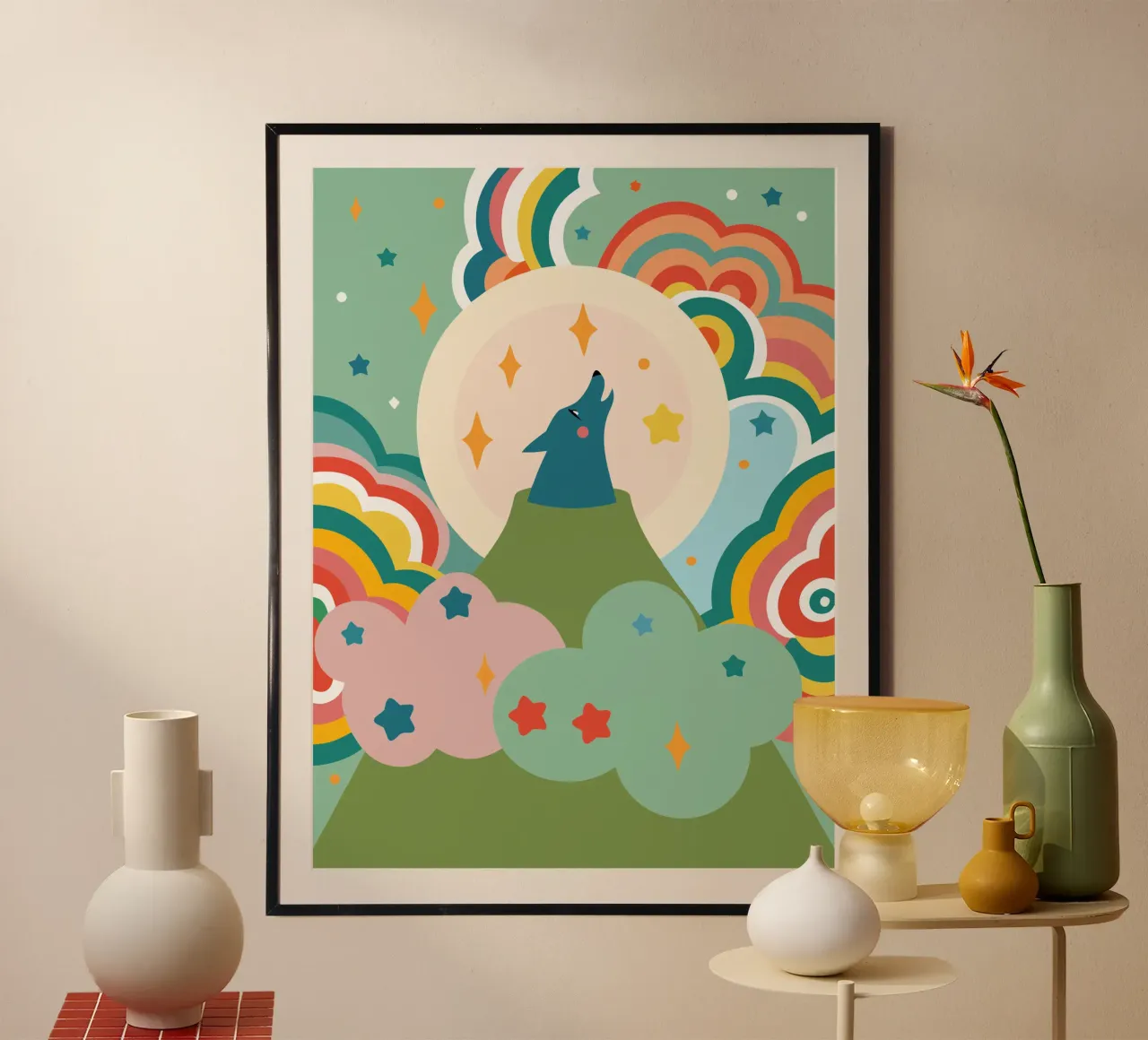 Wolf Roar poster by CUTE ANIMALS