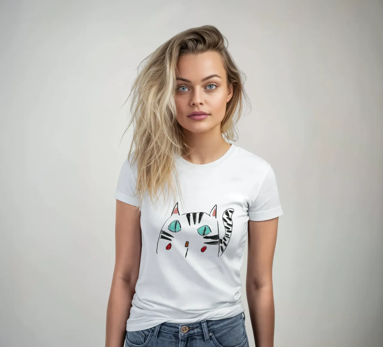 Miau Miau #2 t-shirt da donna da Ava Baleine