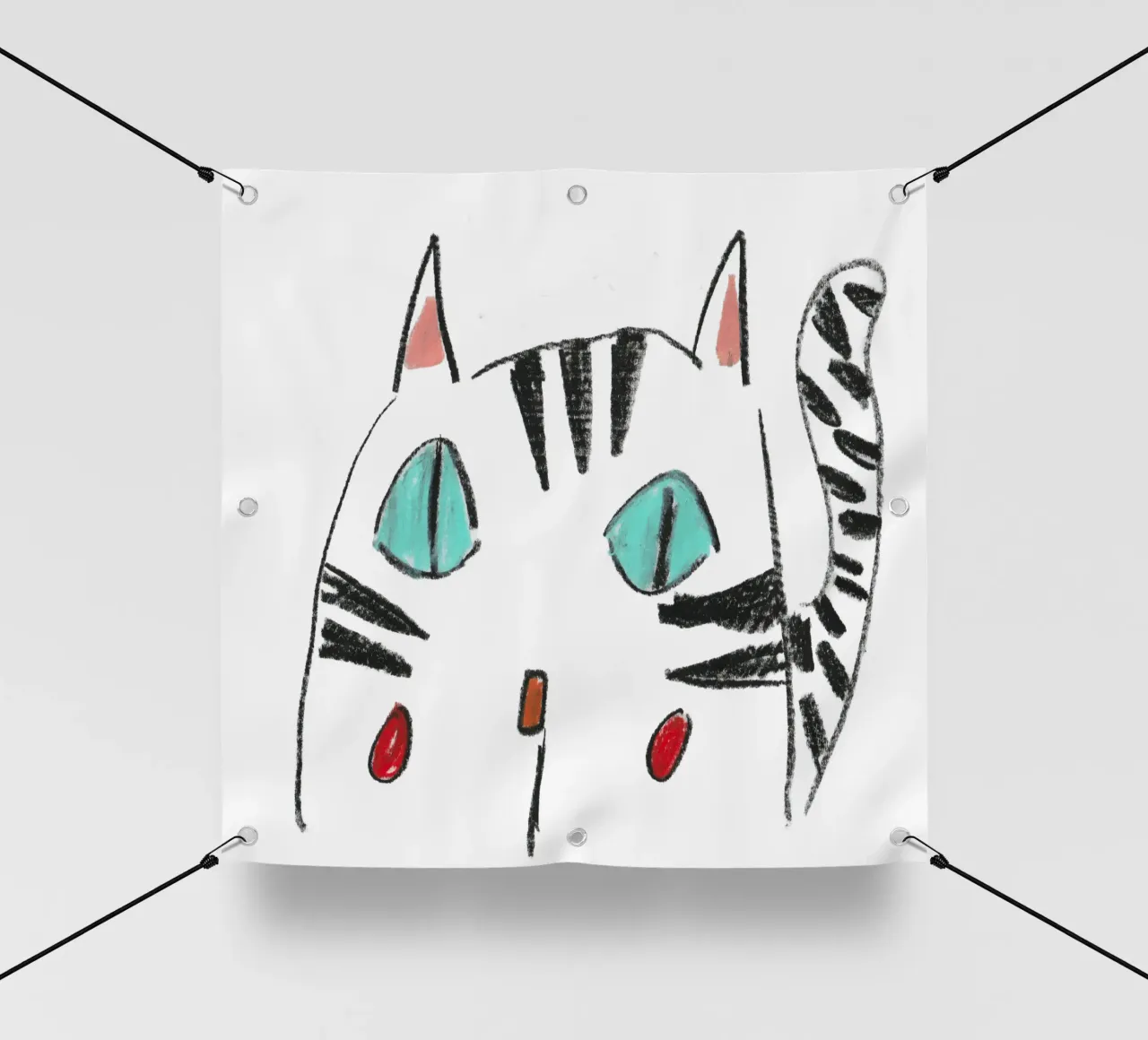 Miau Miau #2 telo in pvc da Ava Baleine