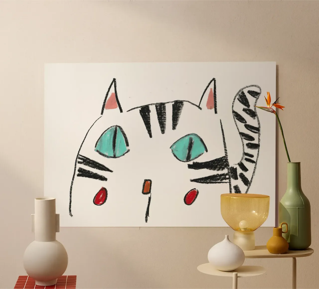 Miau Miau #2 alluminio dibond da Ava Baleine