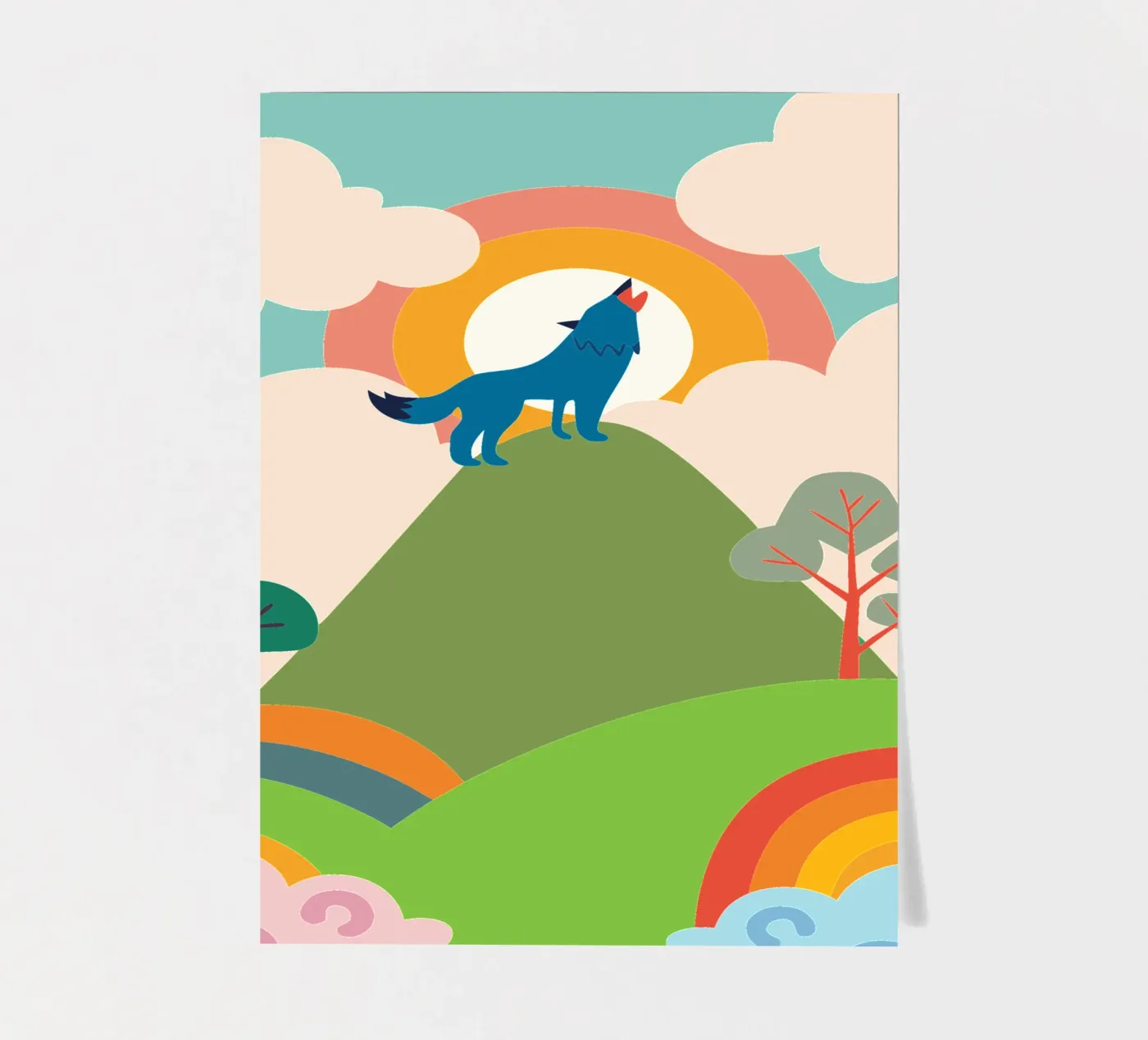 Wolf Roar sticker sheet by CUTE ANIMALS