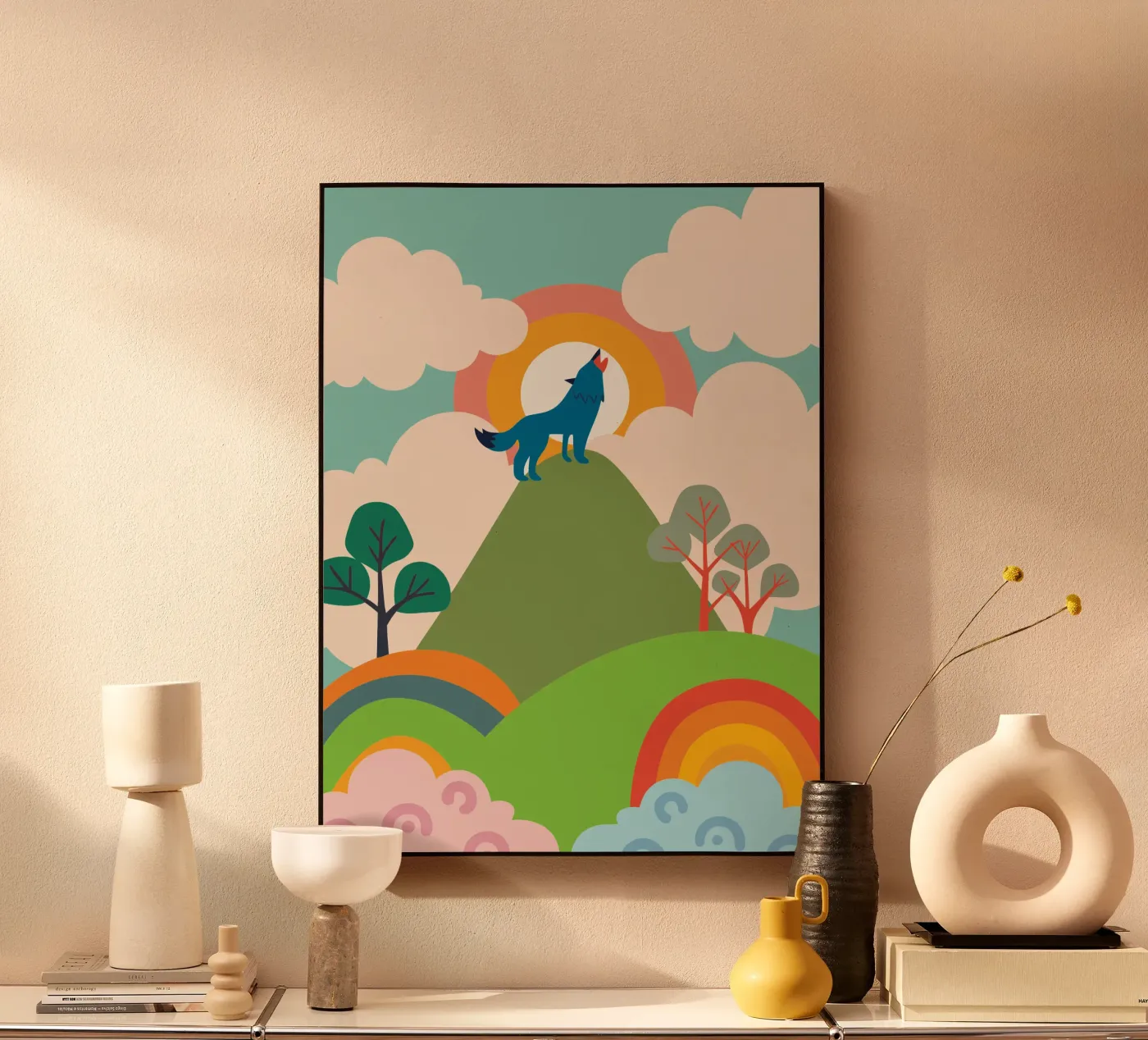 Wolf Roar plexiglas de CUTE ANIMALS