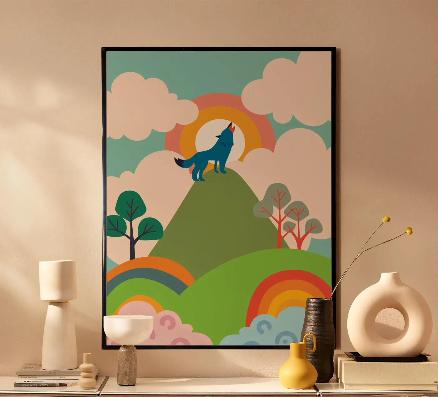 Wolf Roar poster by CUTE ANIMALS