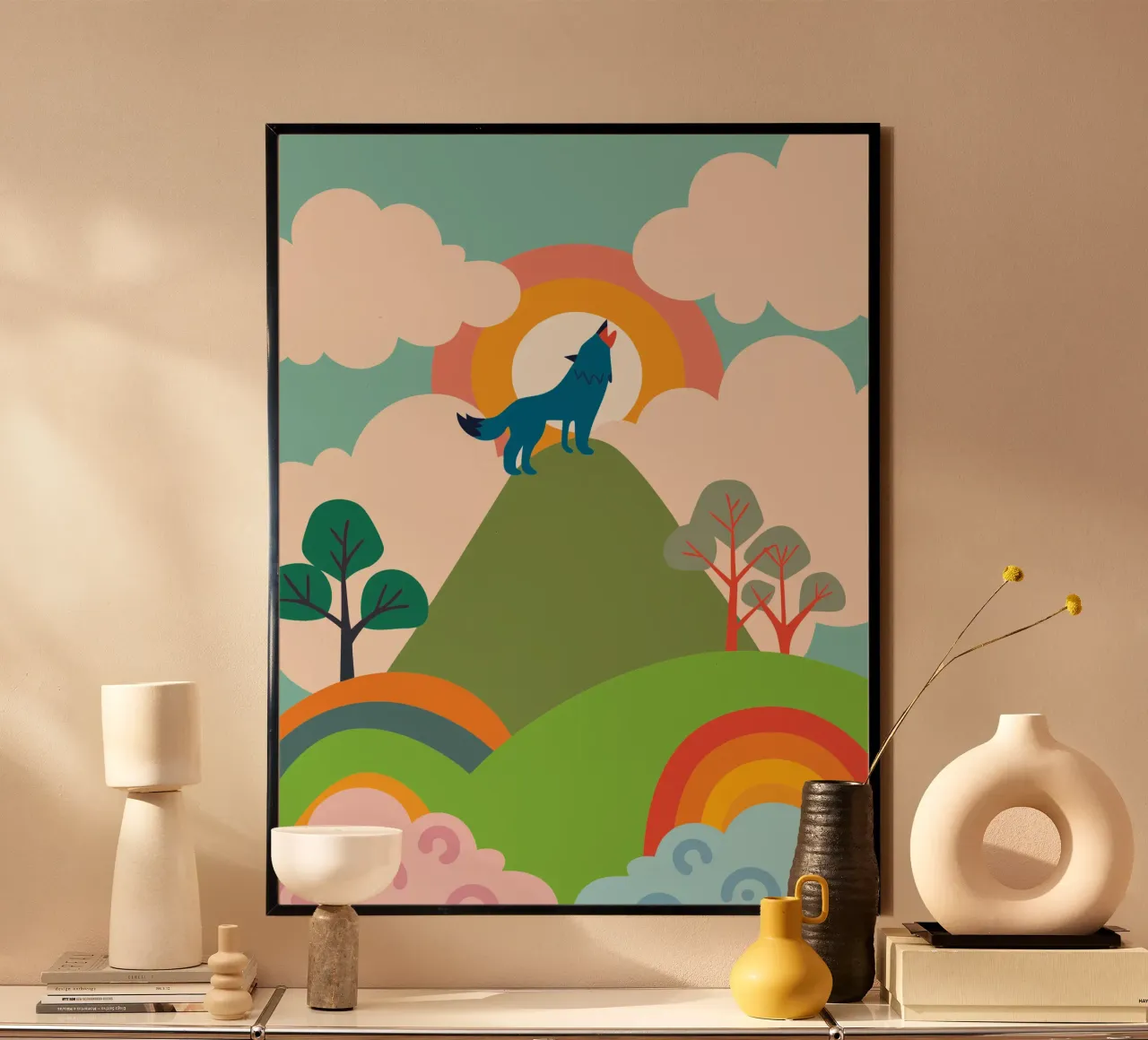 Wolf Roar poster by CUTE ANIMALS