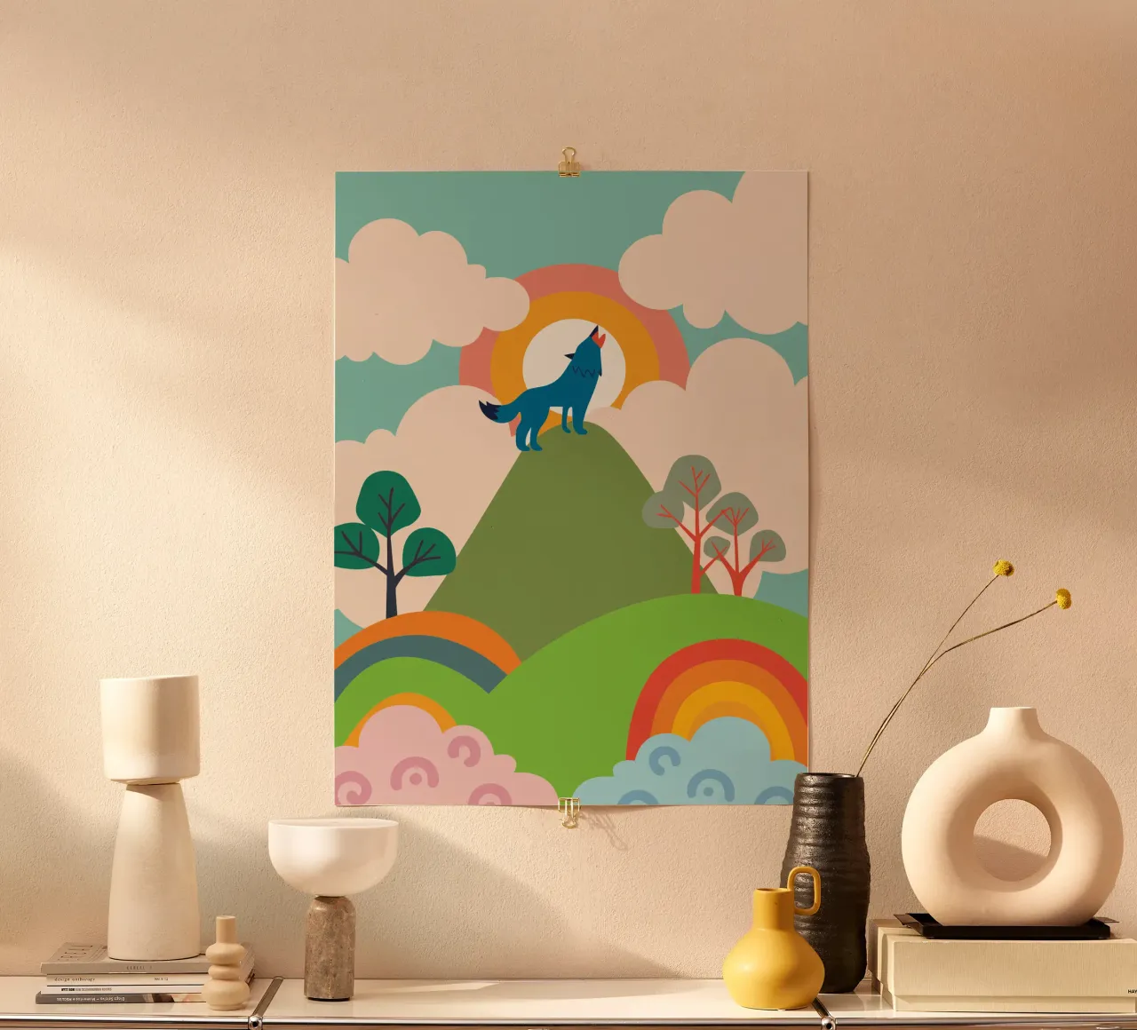 Wolf Roar poster by CUTE ANIMALS