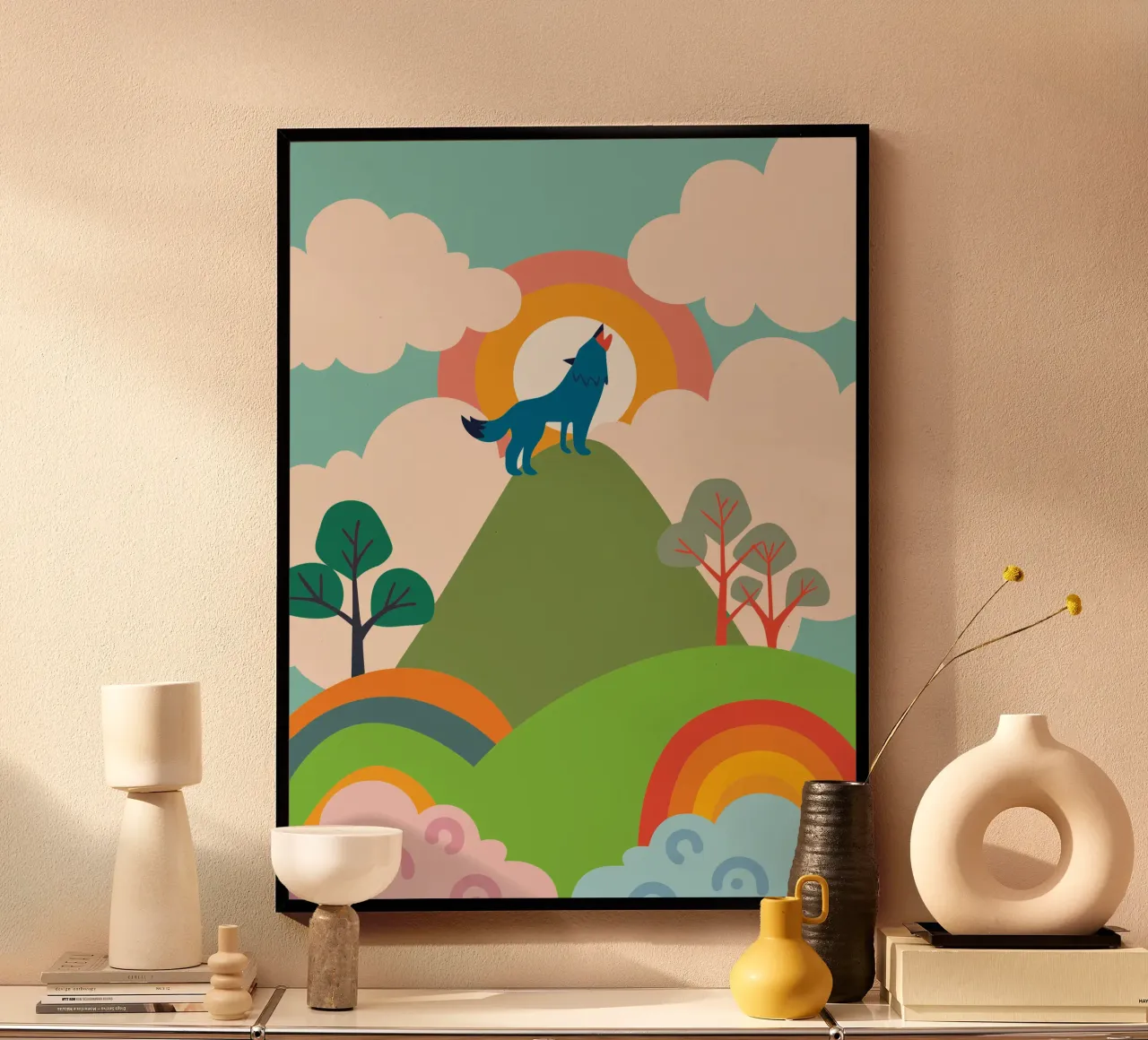 Wolf Roar poster by CUTE ANIMALS