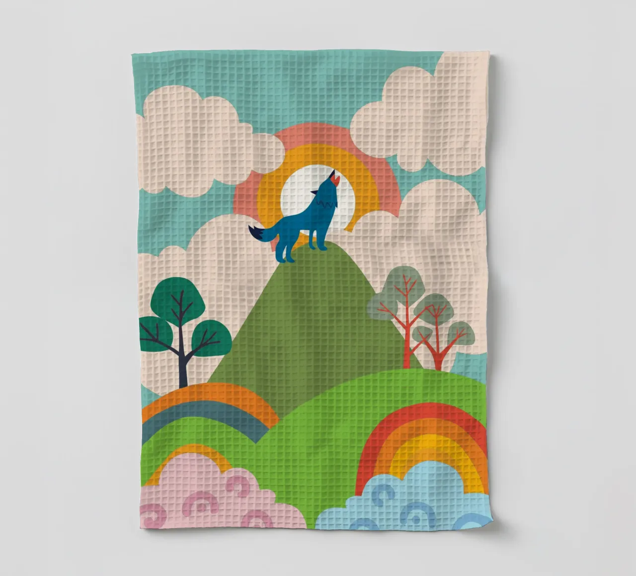 Wolf Roar torchon de CUTE ANIMALS