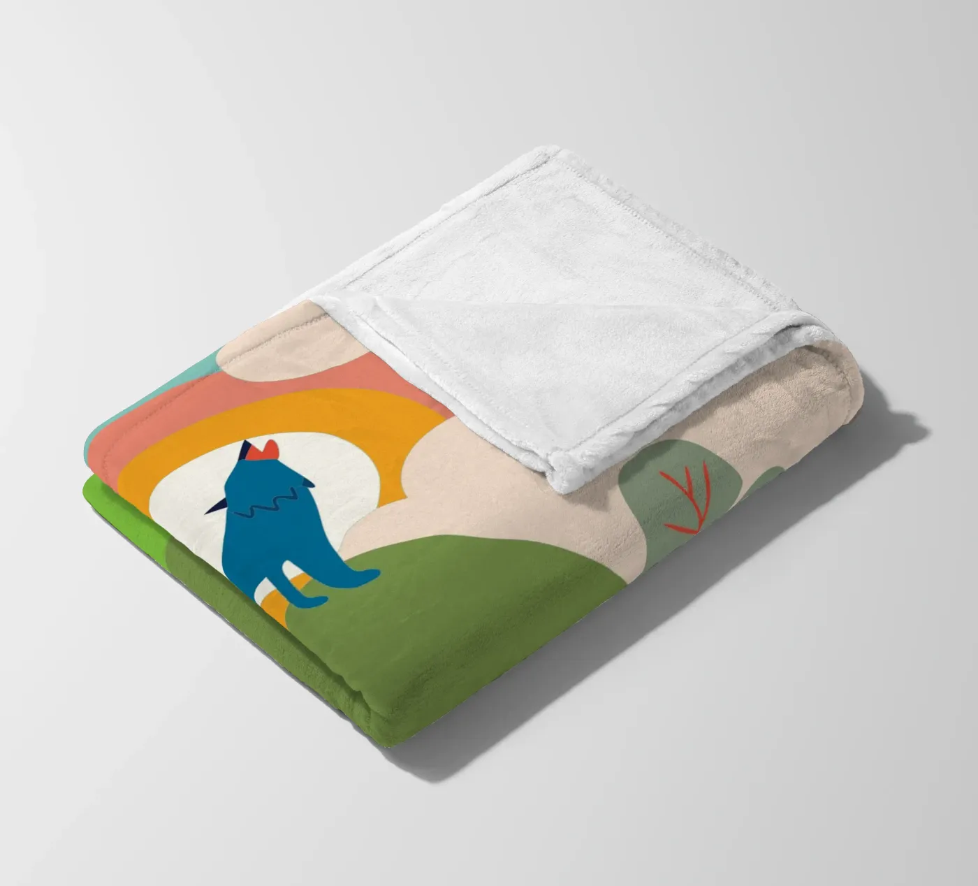 Wolf Roar Fleecedecke von CUTE ANIMALS