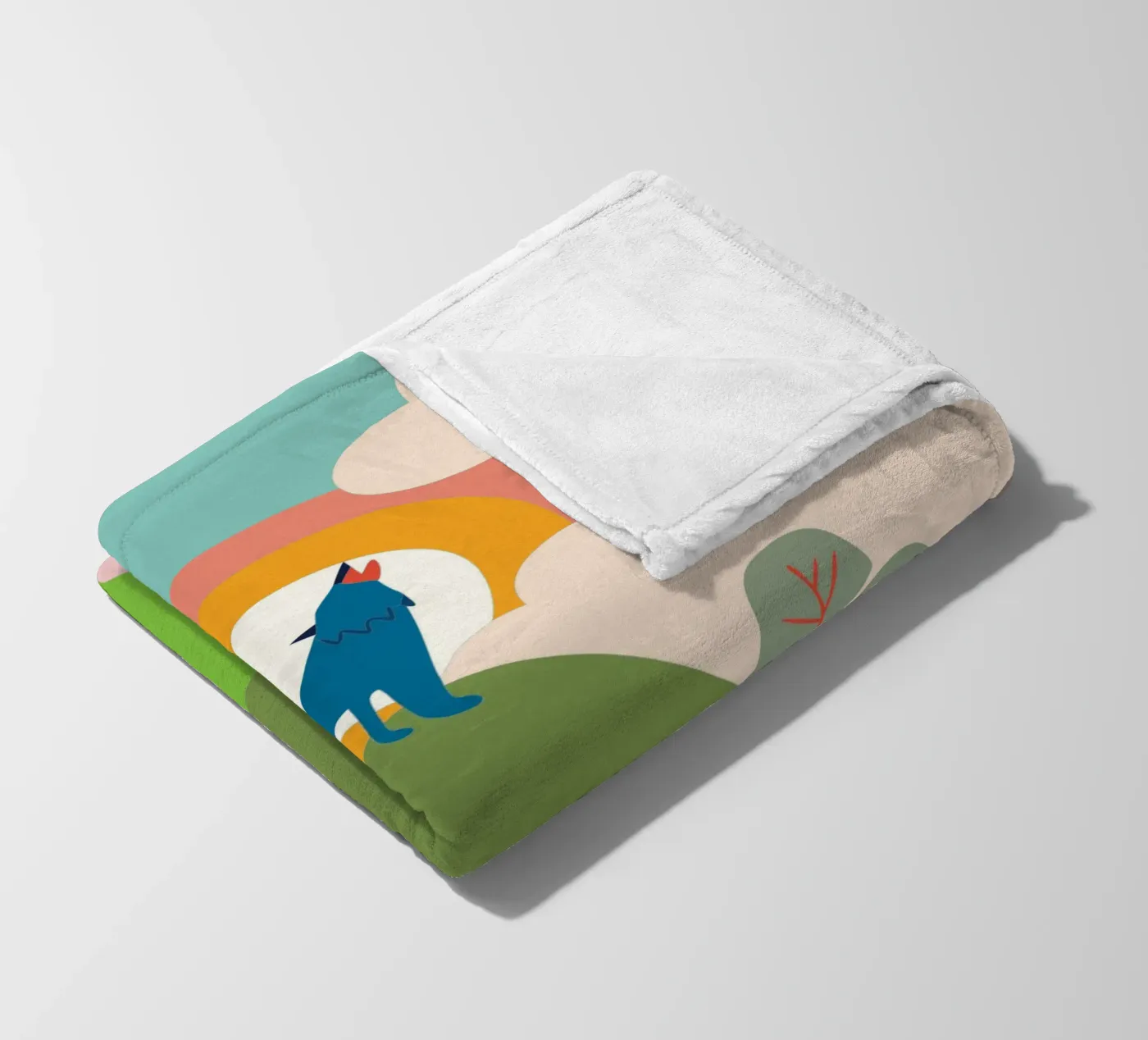 Wolf Roar Fleecedecke von CUTE ANIMALS