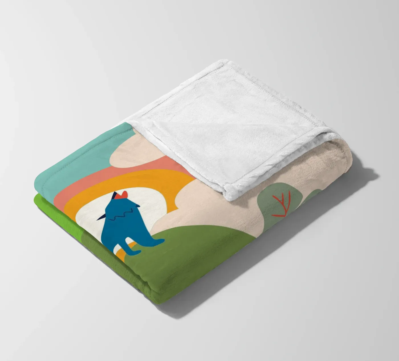 Wolf Roar Fleecedecke von CUTE ANIMALS