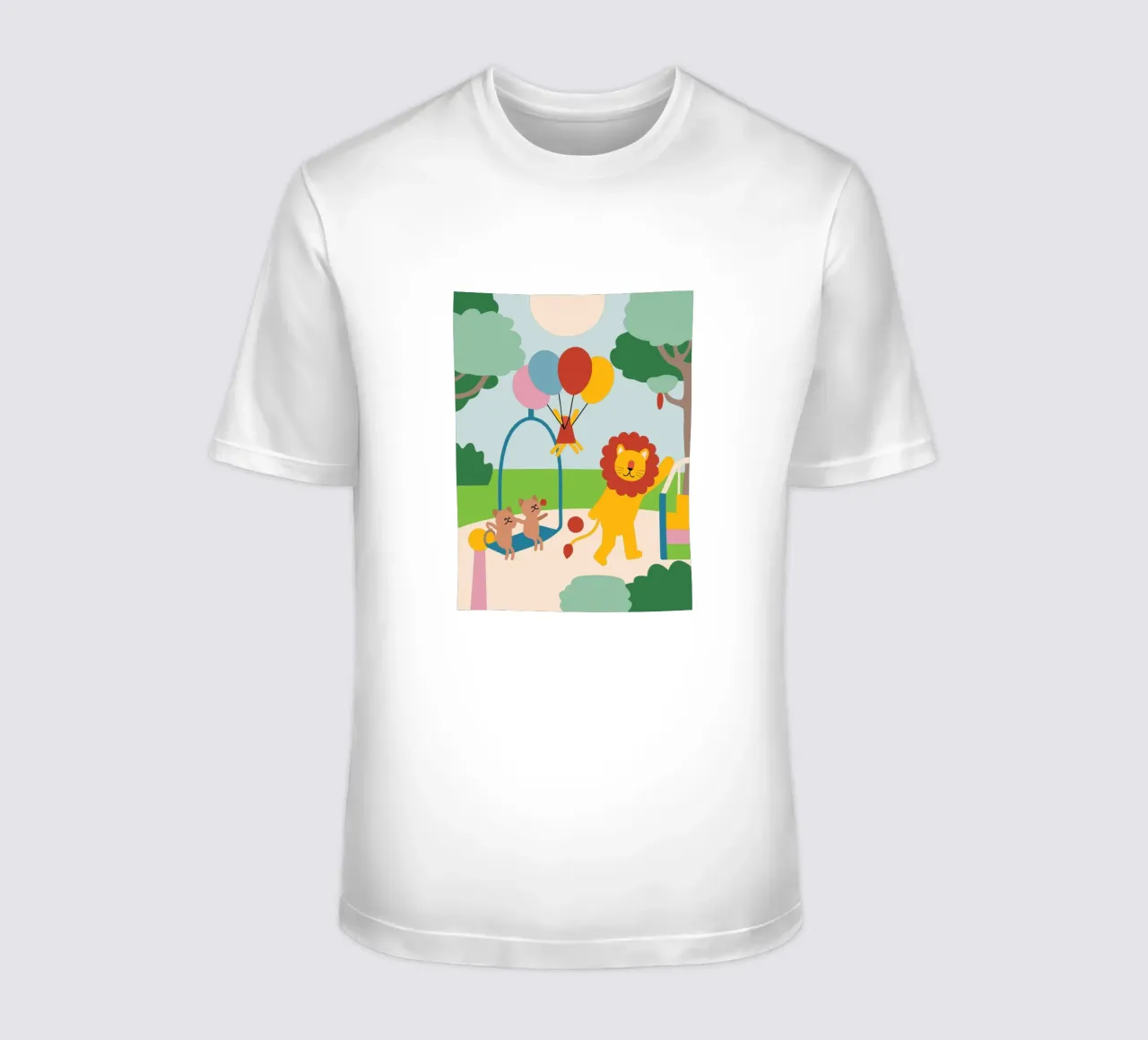 Leeuwen en katten t-shirt van CUTE ANIMALS